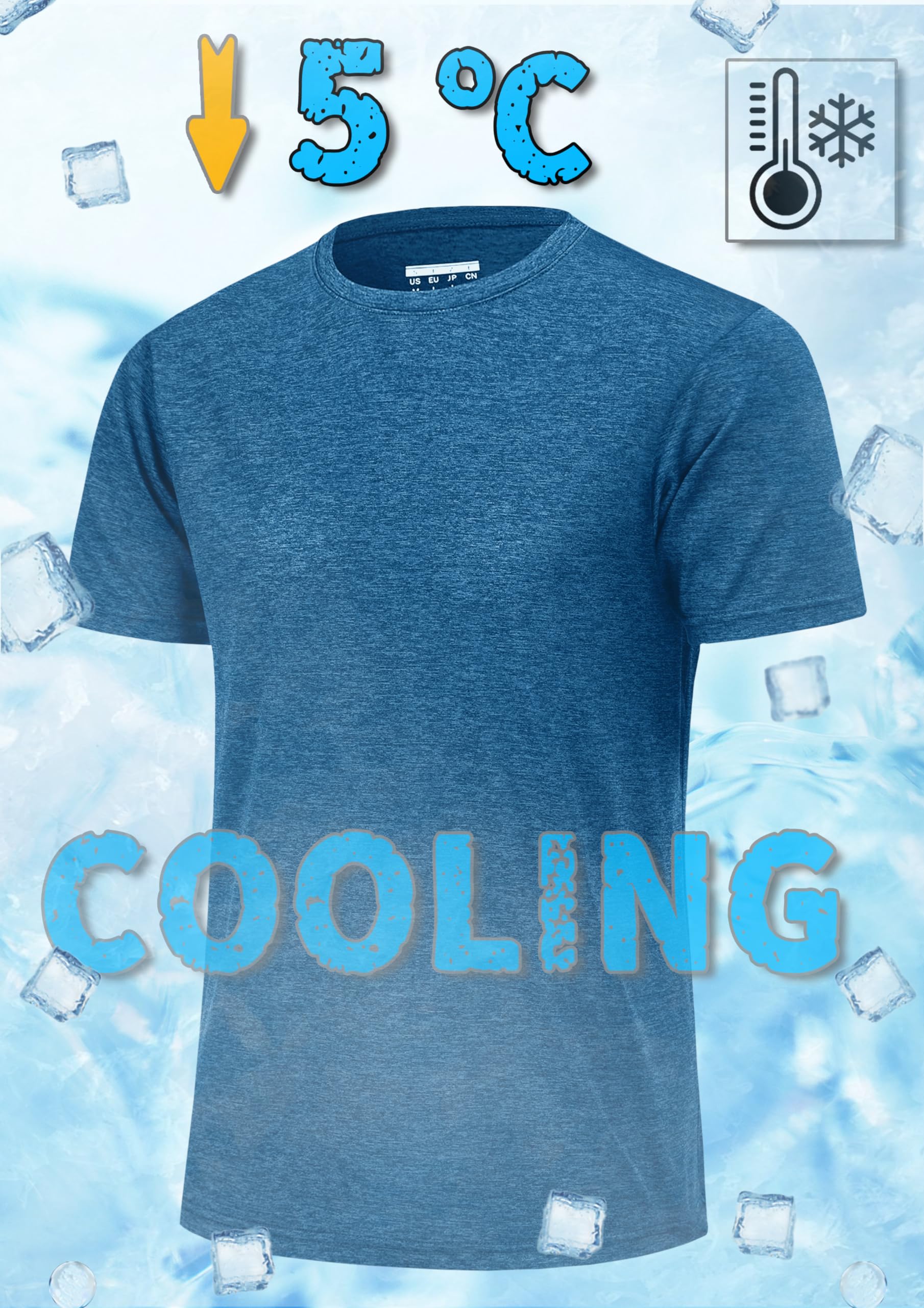 TACVASEN Men's Workout Shirts - Short Sleeve Athletic Dry Fit T-Shirts for Running, Gym & Training - Breathable Moisture Wicking Crewneck Tee - Perfect for Workouts, Jogging and Outdoor Activities