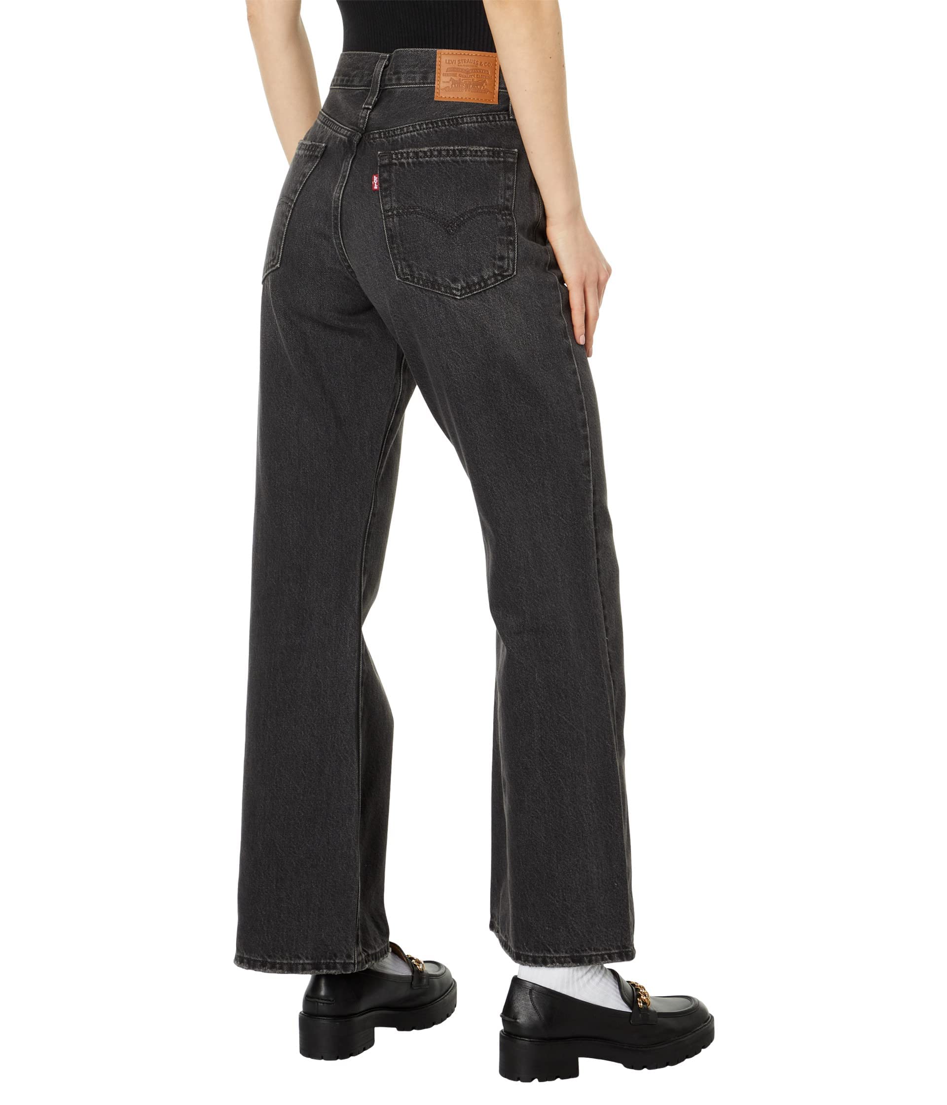 Levi's Women's Baggy Bootcut Jeans - High Waisted Distressed Denim Pants for Casual Wear & Night Out