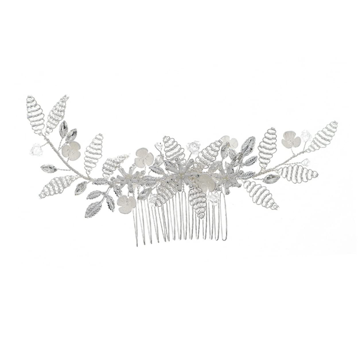 FOMIYES Bridal Hair Clip Wedding Hair Accessories - Rhinestone & Pearl Hair Comb for Brides, Mothers, Prom - Elegant Crystal Hair Bead Hairpins for Weddings, Parties, Special Occasions