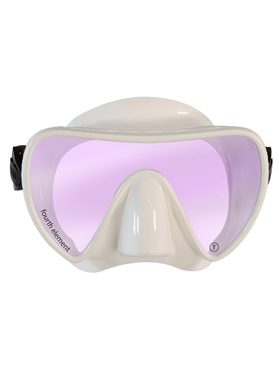 Fourth Element Scout Mask - Premium Snorkeling & Diving Face Mask for Adults (White) - Perfect for Ocean Adventures, Pool Training & Water Sports