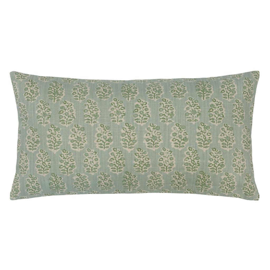Green Sea Blossom Throw Pillow - Soft Decorative Cushion for Sofa, Bed & Home Decor - Perfect for Living Room, Nursery & Cozy Spaces