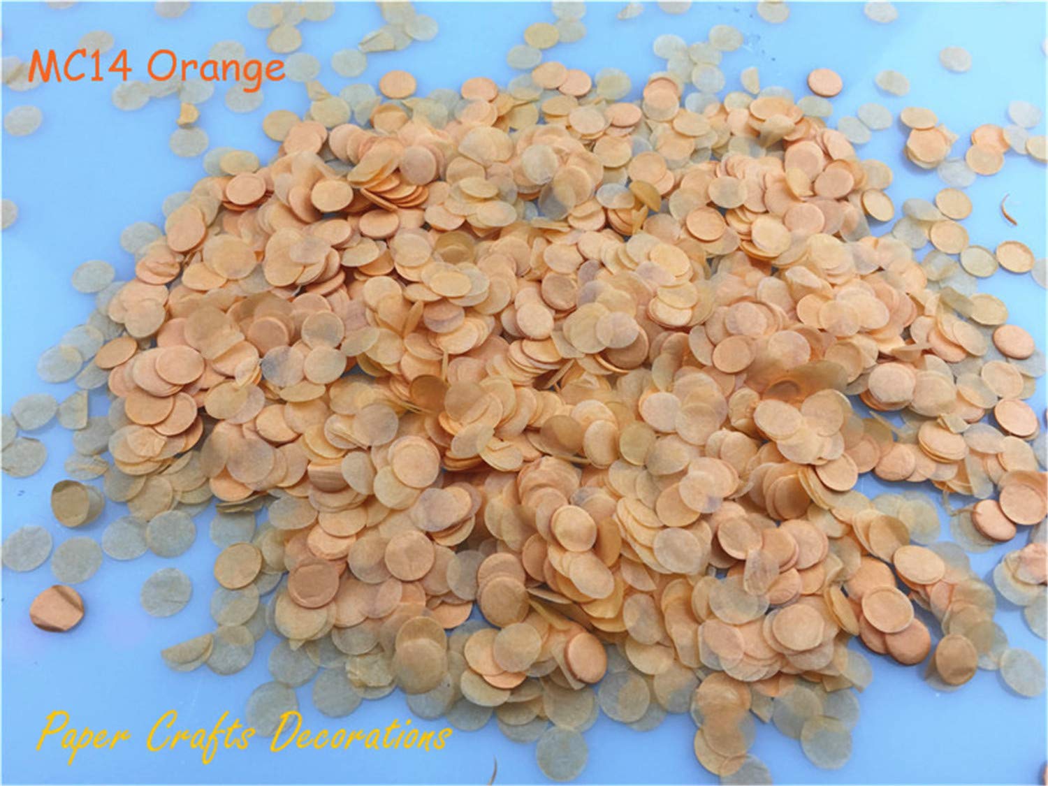 1cm 10g Mini Round Tissue Paper Confetti - Baby Pink & Orange for Baby Shower, Birthday Party, Wedding & Celebration Decorations | Perfect for Tablescapes, Gift Wrapping & DIY Crafts