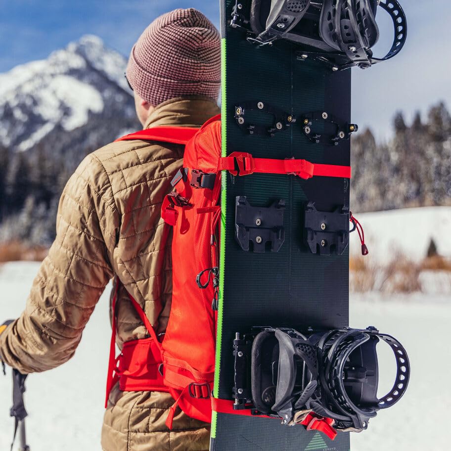 Gregory Targhee 32 Unisex Alpine & Ski Backpack - Medium Size, Gamma Red - Perfect for Hiking, Skiing & Outdoor Adventures