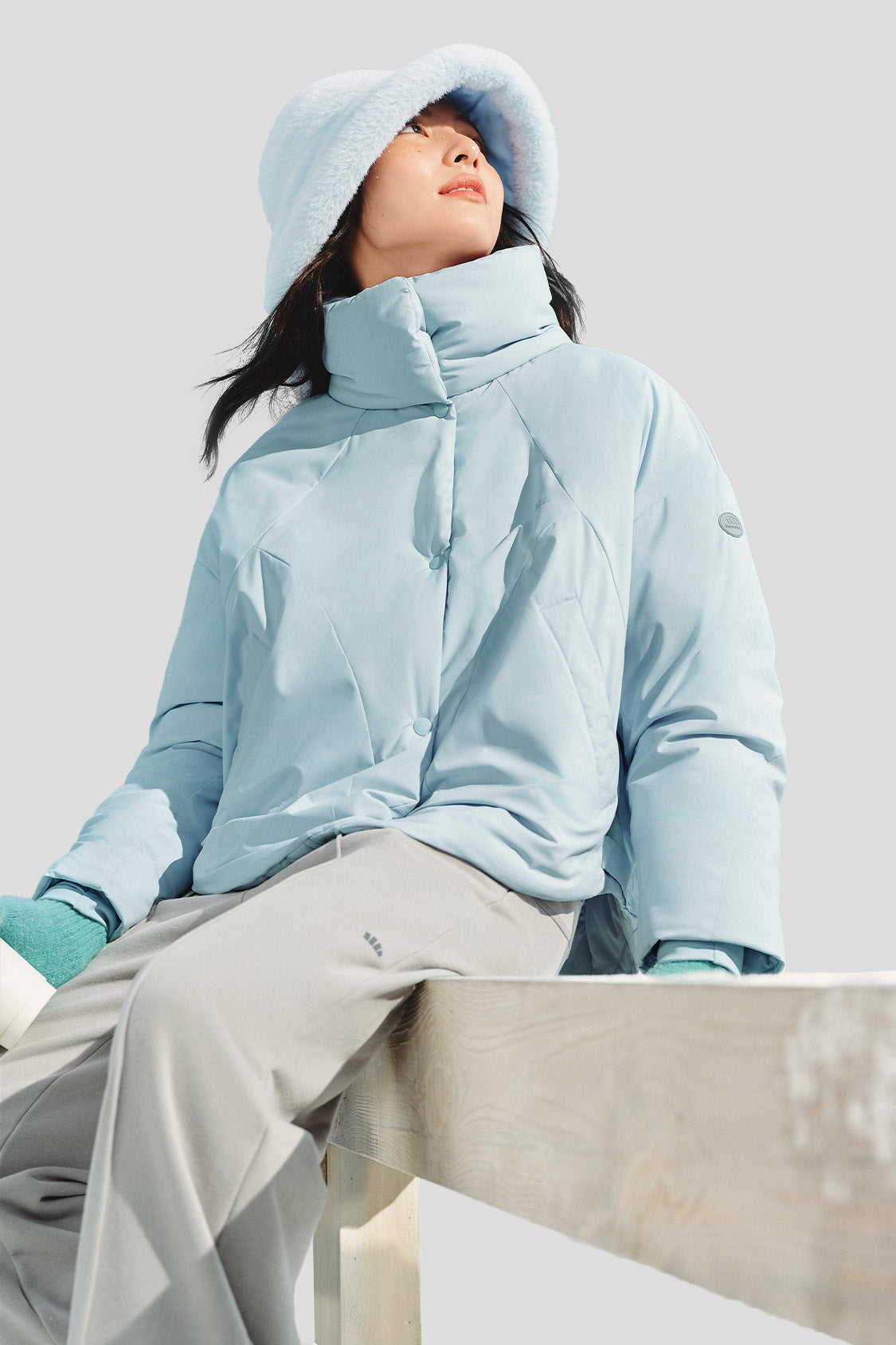 HeatGuard Women's High Warmth Stand Collar Winter Jacket - Cozy Outerwear for Cold Weather, Snow Activities & Daily Commute