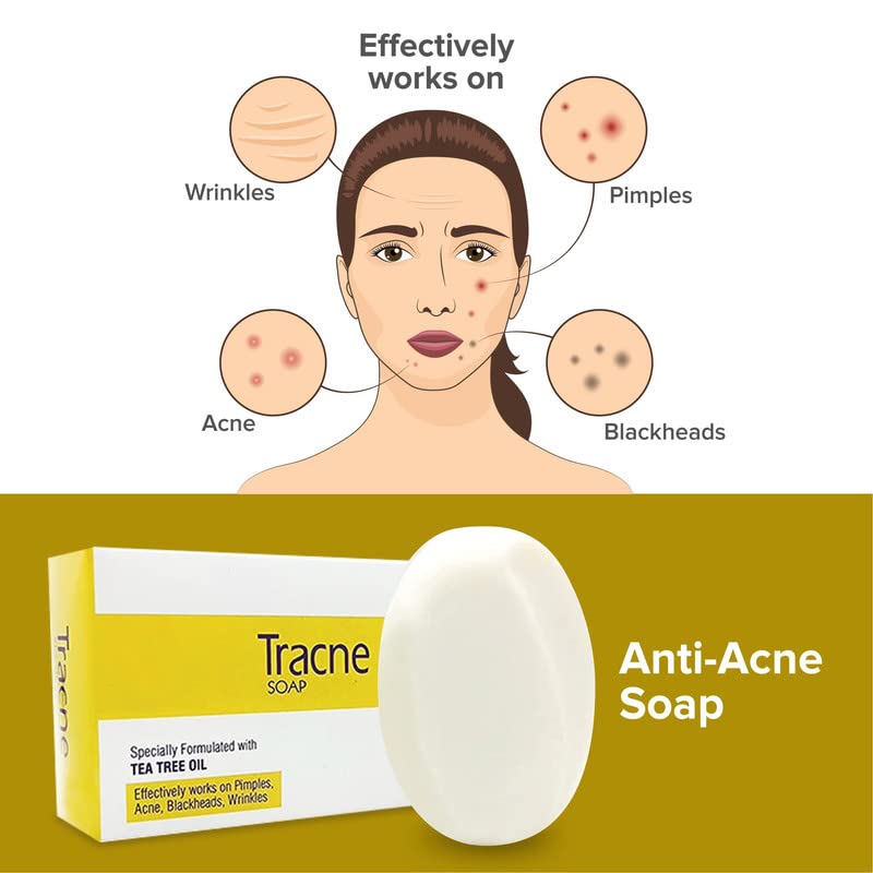 Delwis Tracne Acne Treatment Soap - Fast-Acting Formula to Prevent & Dry Out Breakouts (2-Pack) | Gentle Cleansing for Face & Body, Ideal for Oily & Acne-Prone Skin