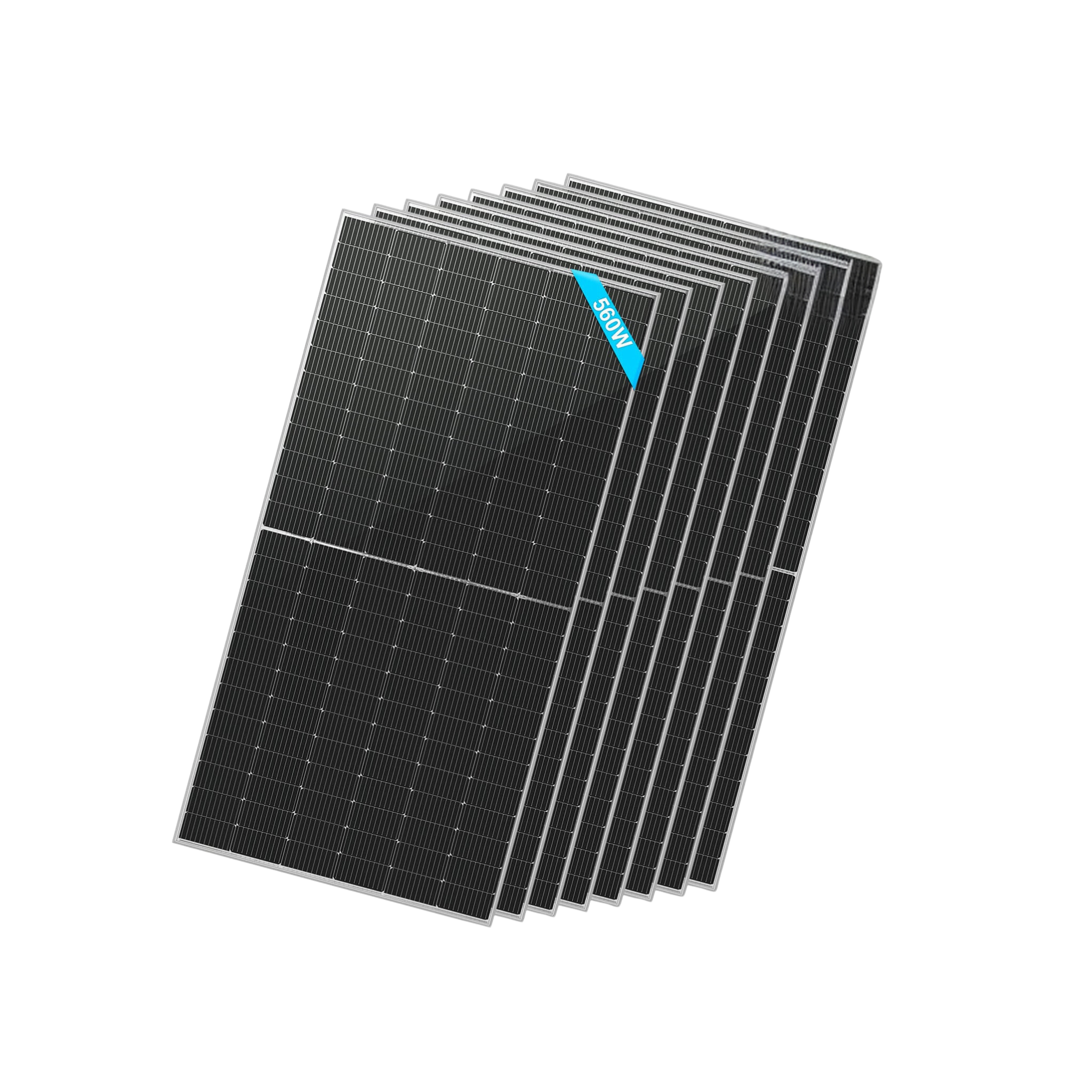 SunGoldPower 560 Watt Bifacial PERC Solar Panel - High Efficiency Monocrystalline Module for Home, RV & Off-Grid Power - SG 560WBG