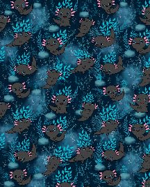 Cute Black Axolotls