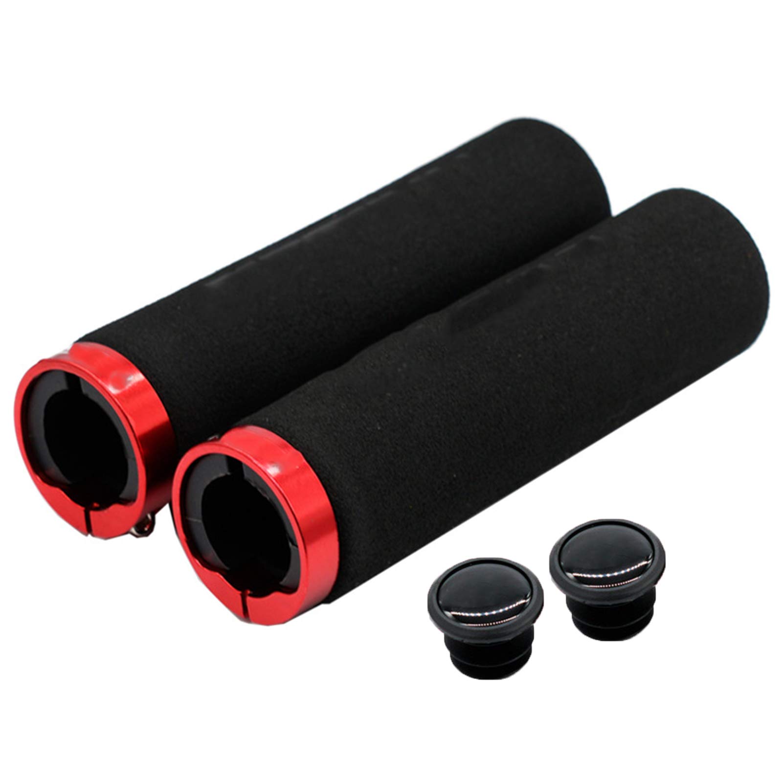 LINASHI 2Pcs Bike Handlebar Covers - Shock-Absorbing Sponge Grips for Mountain Bikes & Road Bikes - Comfortable Cycling Accessories for Long Rides & Commuting