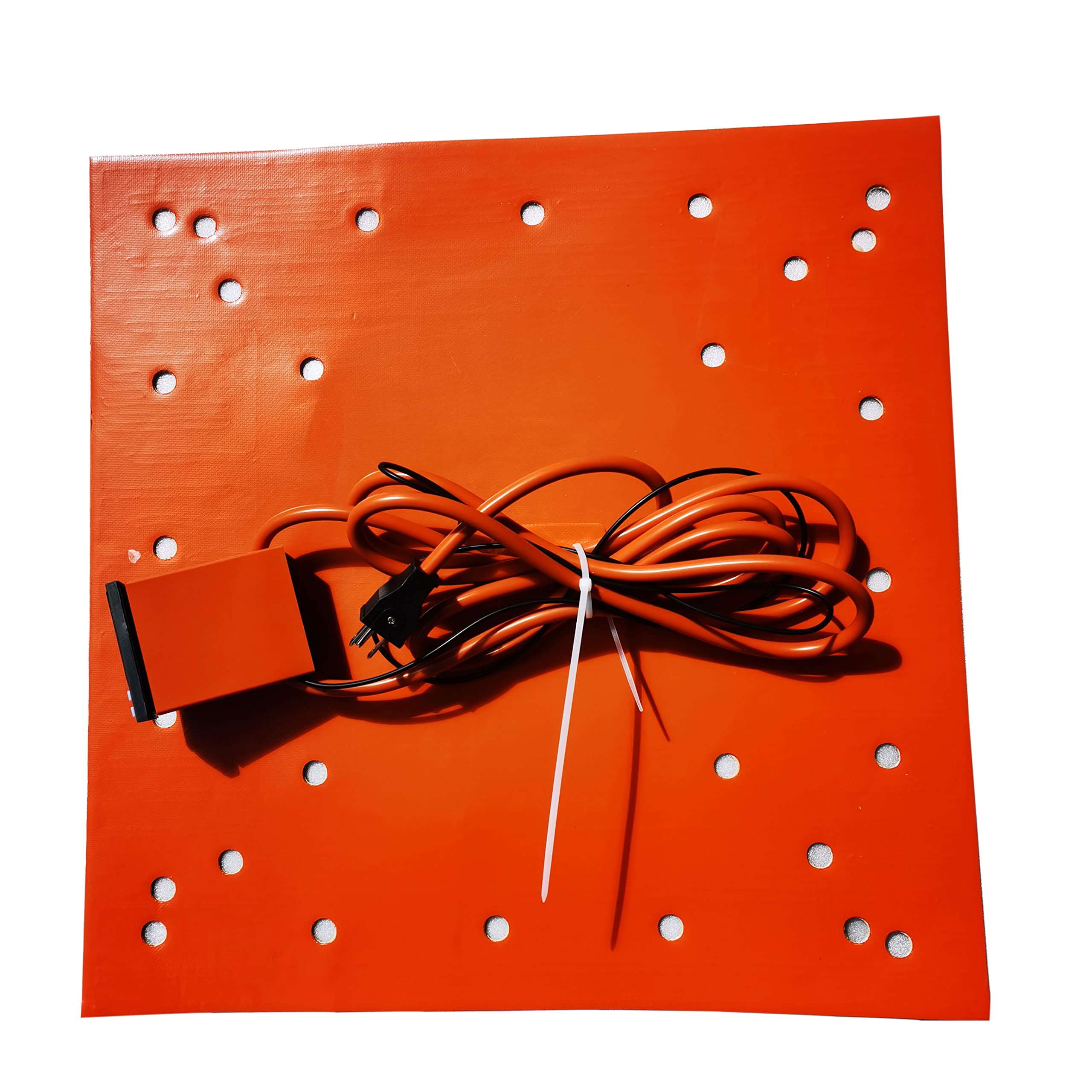 510x510mm Silicone Heater Pad for CR-10S5 & CR10S-5 3D Printers | Fast Heating to 100°C in 10 Minutes | Digital Temperature Controller | 110V Only | Perfect for 3D Printing, Bed Leveling & Rapid Prototyping