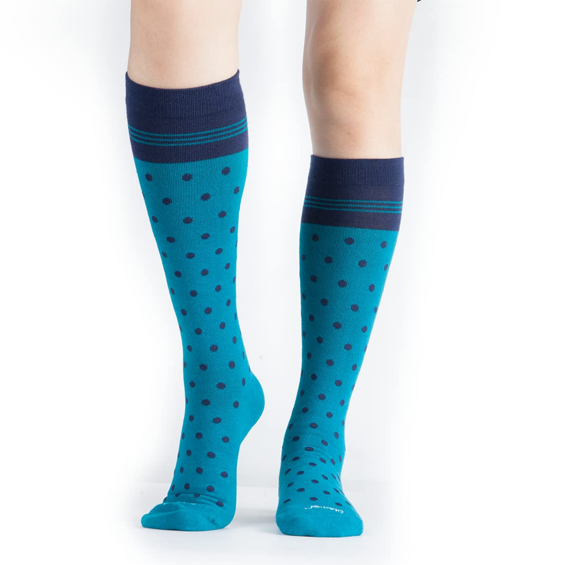 JAVIE Comfy Merino Wool Graduated Compression Socks for Women & Men (15-20mmHg) - Knee High Support Stockings for Travel, Running & Circulation - Warm Wool Socks for Hiking, Work & Daily Comfort