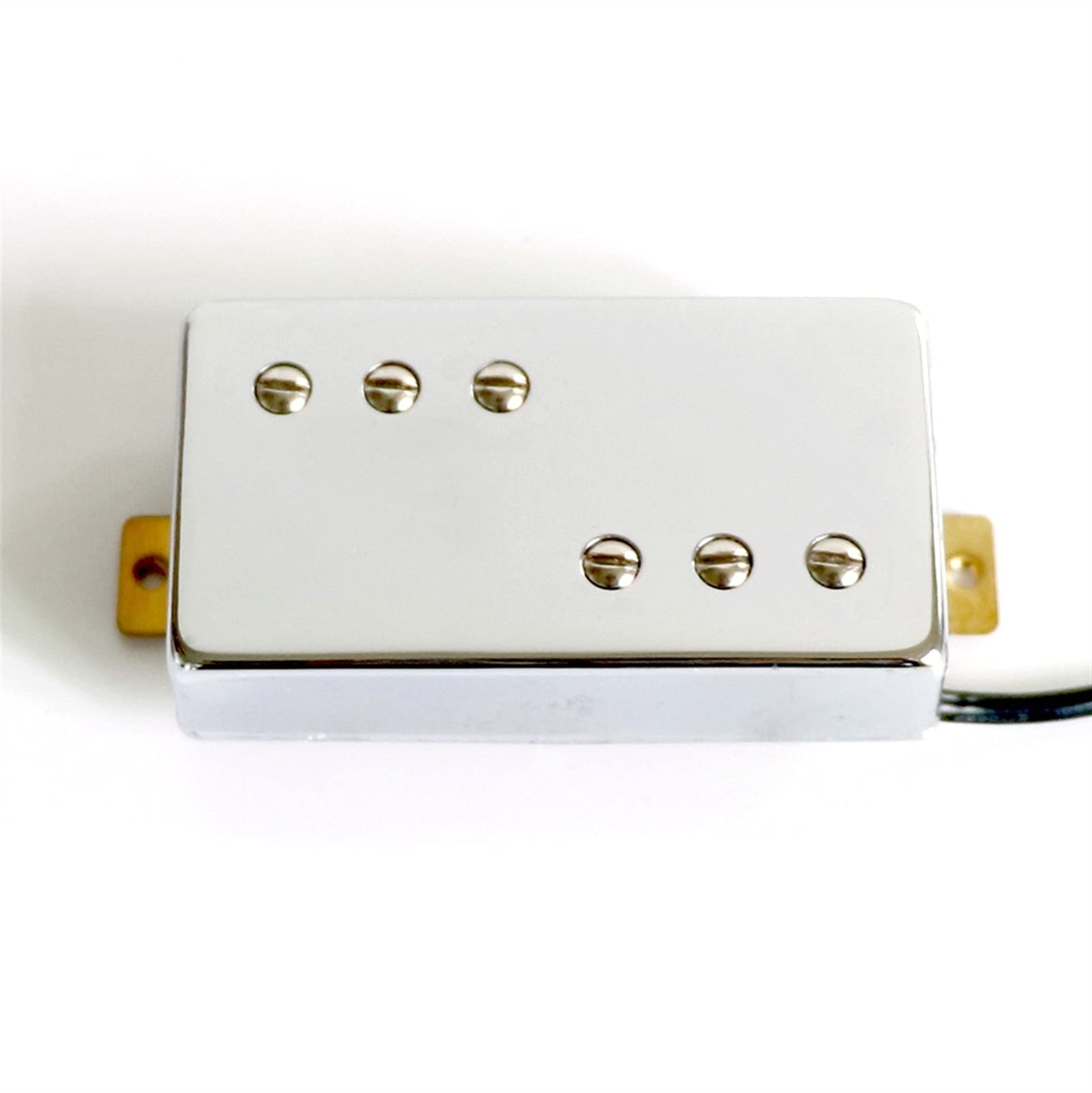 High-Quality Chrome Brass Cover Ceramic Magnet Pickups for LP SG PRS 6-String Electric Guitars - Perfect for Rock, Blues & Metal Performances