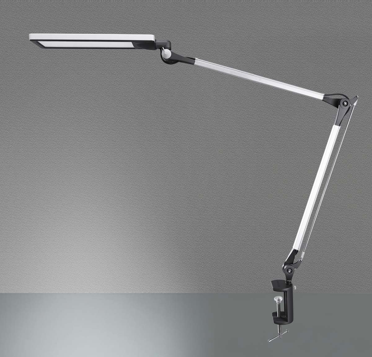 PHIVE LK-1 Architect Desk Lamp with Metal Swing Arm - Dimmable LED Workbench Light with 4 Lighting Modes & 6 Brightness Levels, Eye-Caring Task Lamp for Office, Drawing Table, Studio - Perfect for Architects, Designers & Night Study