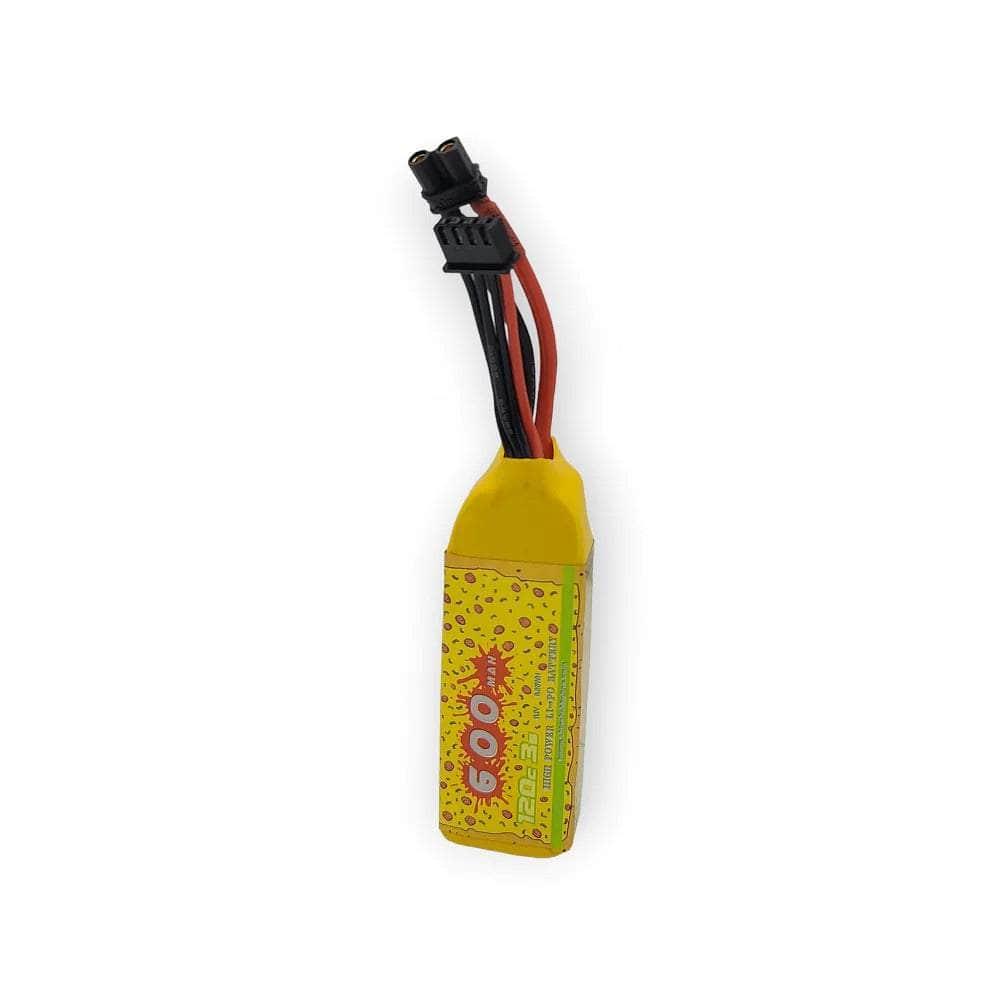 CNHL SpeedyPizza 11.1V 3S 600mAh 120C LiPo Battery with XT30 Connector - High Performance RC Drone & Airplane Battery for FPV Racing and Long Flight Time