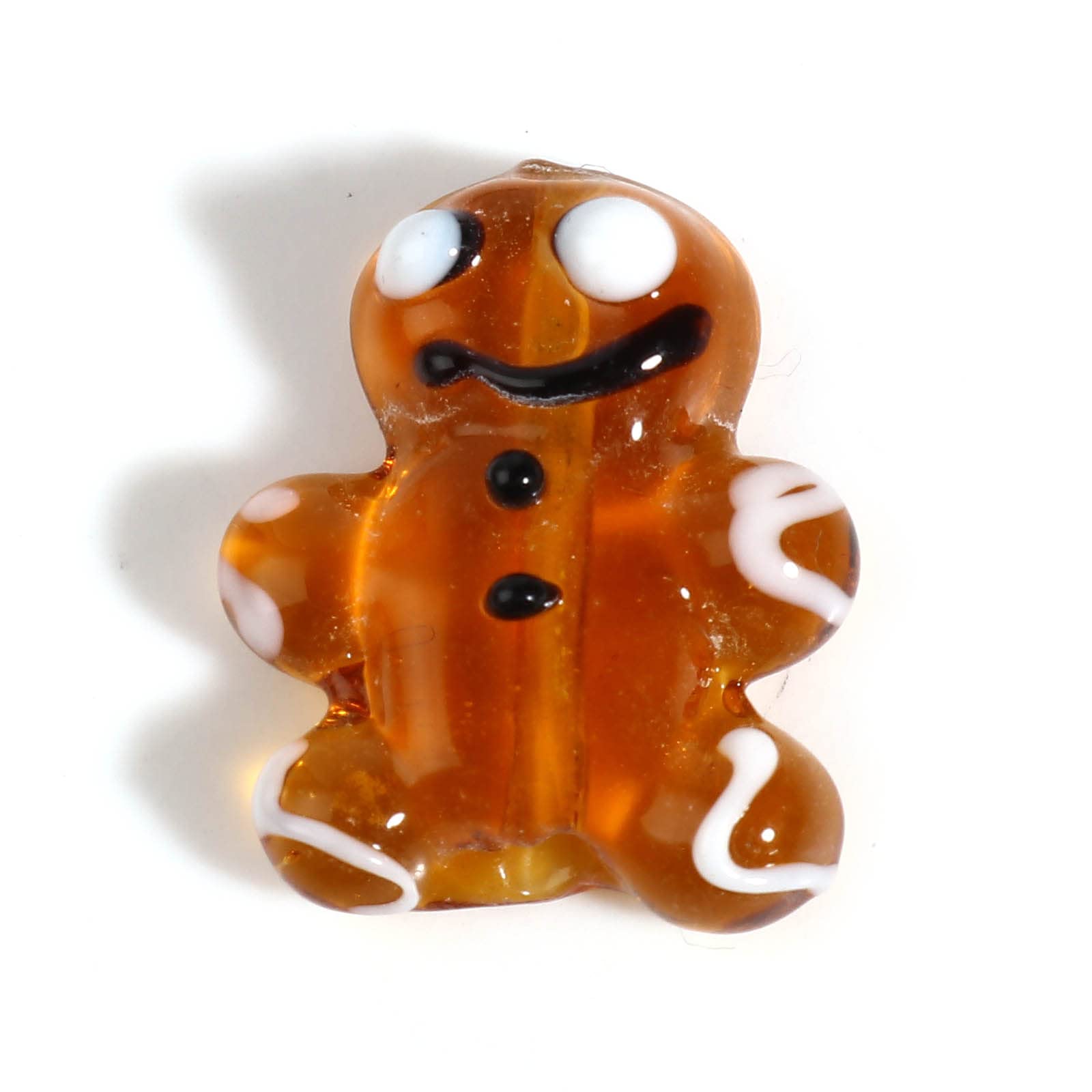 10Pcs Christmas Lampwork Glass Beads - Snowman, Stockings & Gingerbread Man Charms for DIY Jewelry Making | Perfect for Bracelets, Necklaces, Earrings & Holiday Decorations