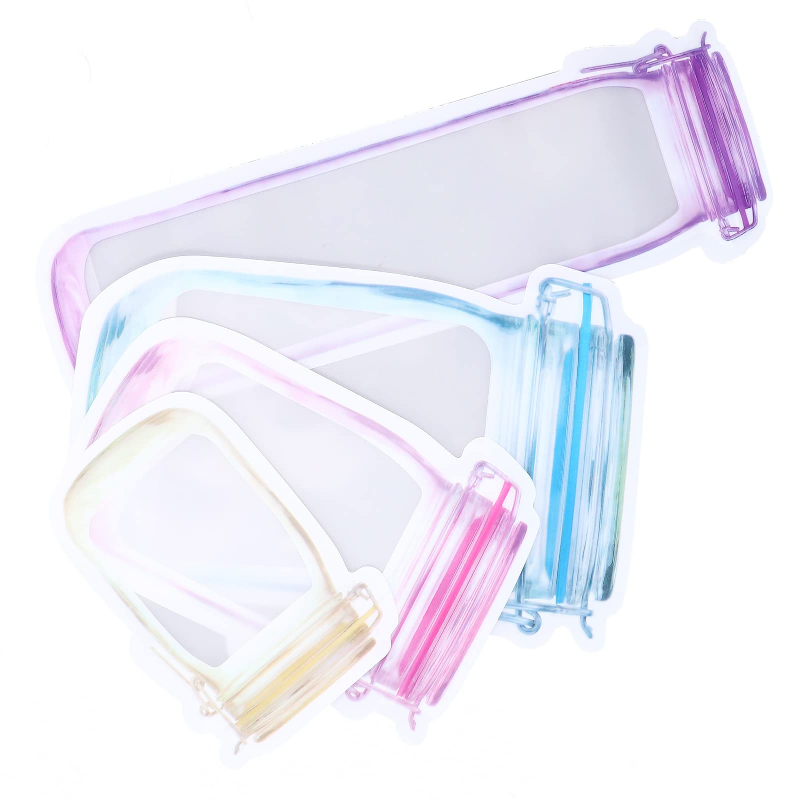 Eco-Friendly Reusable Snack Storage Bags - Multiple Sizes, PE Composite Material for Home, Travel & On-the-Go | Perfect for School Lunches, Picnics & Road Trips