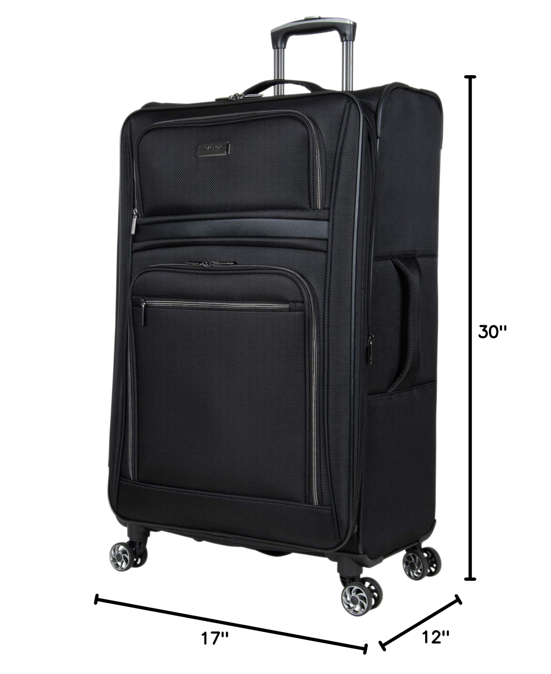 Kenneth Cole REACTION Rugged Roamer Lightweight Expandable 8-Wheel Spinner Luggage Set (20