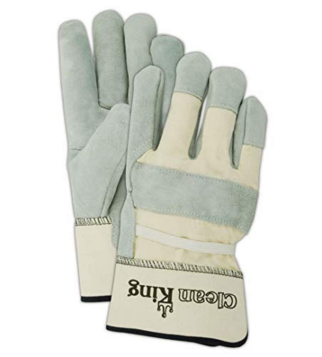 MAGID Clean King Cow Split Leather Work Gloves - 72 Pairs, Men's Size Large (TB23E) - Durable Hand Protection for Construction, Landscaping & Heavy Duty Work