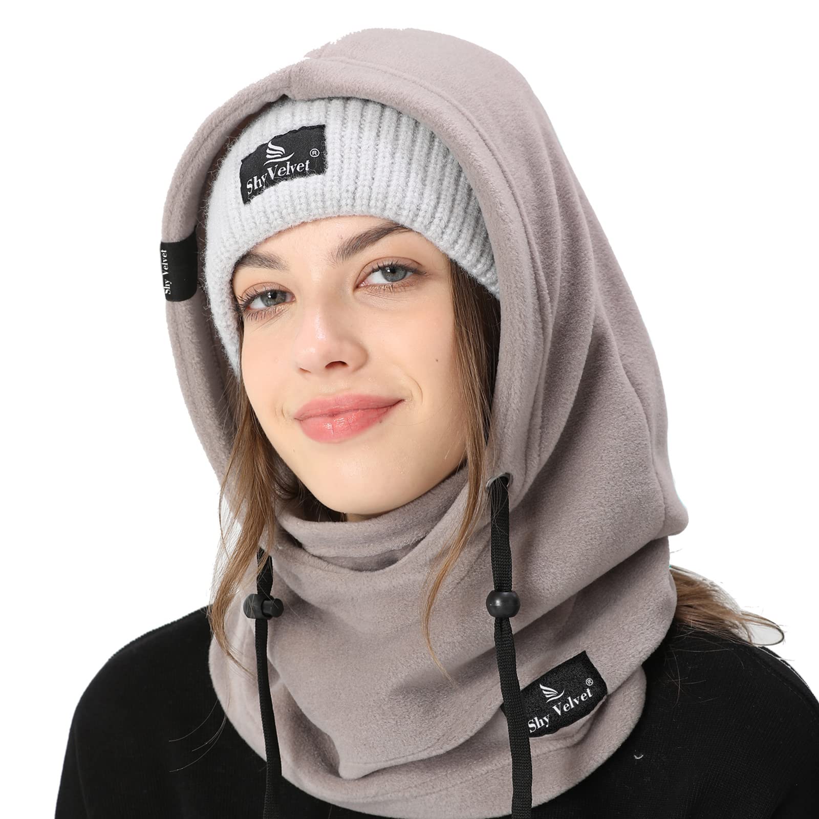 Shy Velvet Cold Weather Fleece Balaclava Ski Mask - Windproof Winter Face Cover for Men & Women - Perfect for Skiing, Snowboarding, Motorcycling & Outdoor Activities
