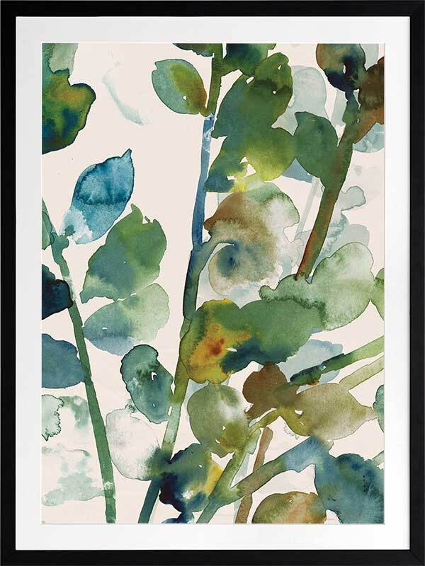 Fall Leaves Framed Art Print - Autumn Wall Decor for Living Room, Bedroom & Office | Seasonal Home Decoration