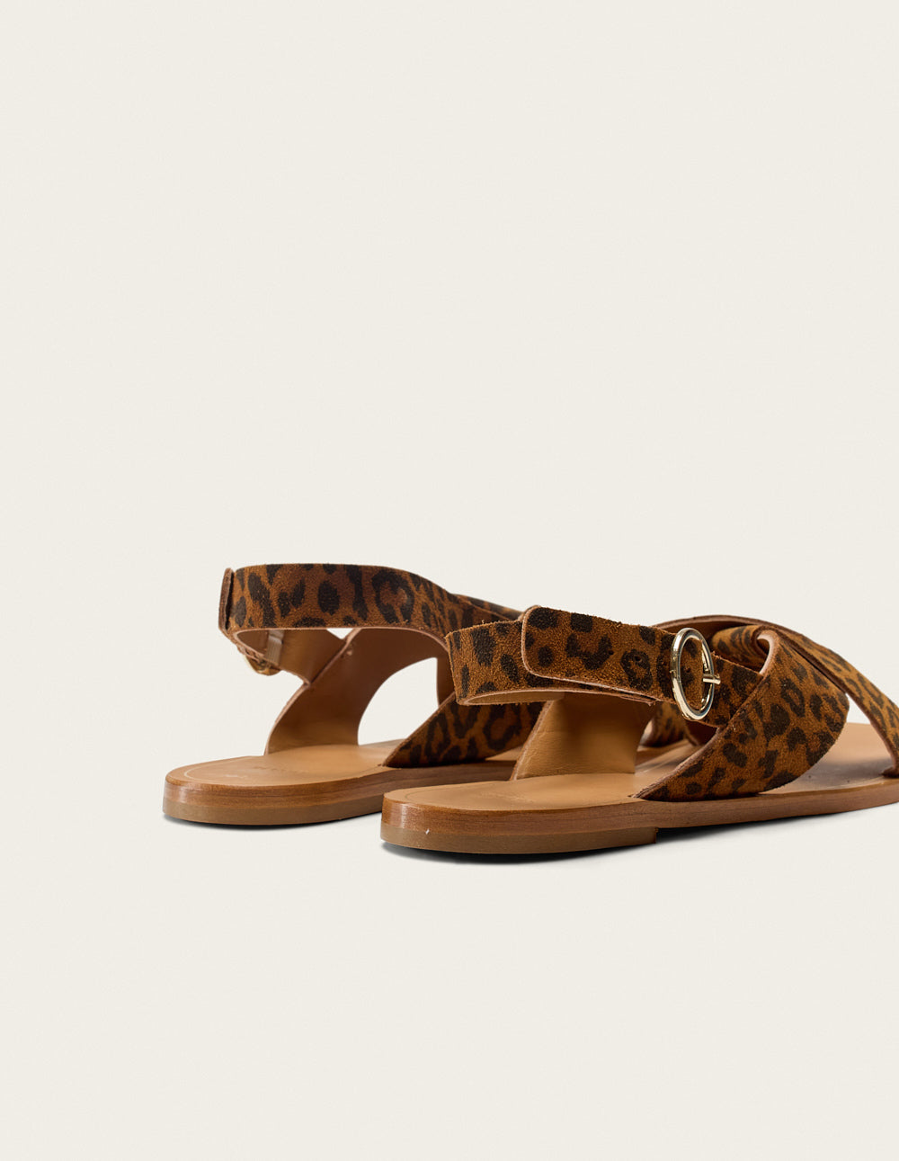 Leopard Print Suede Sandals for Women - Comfortable & Stylish Paloma Sandals for Summer, Beach, and Casual Outings