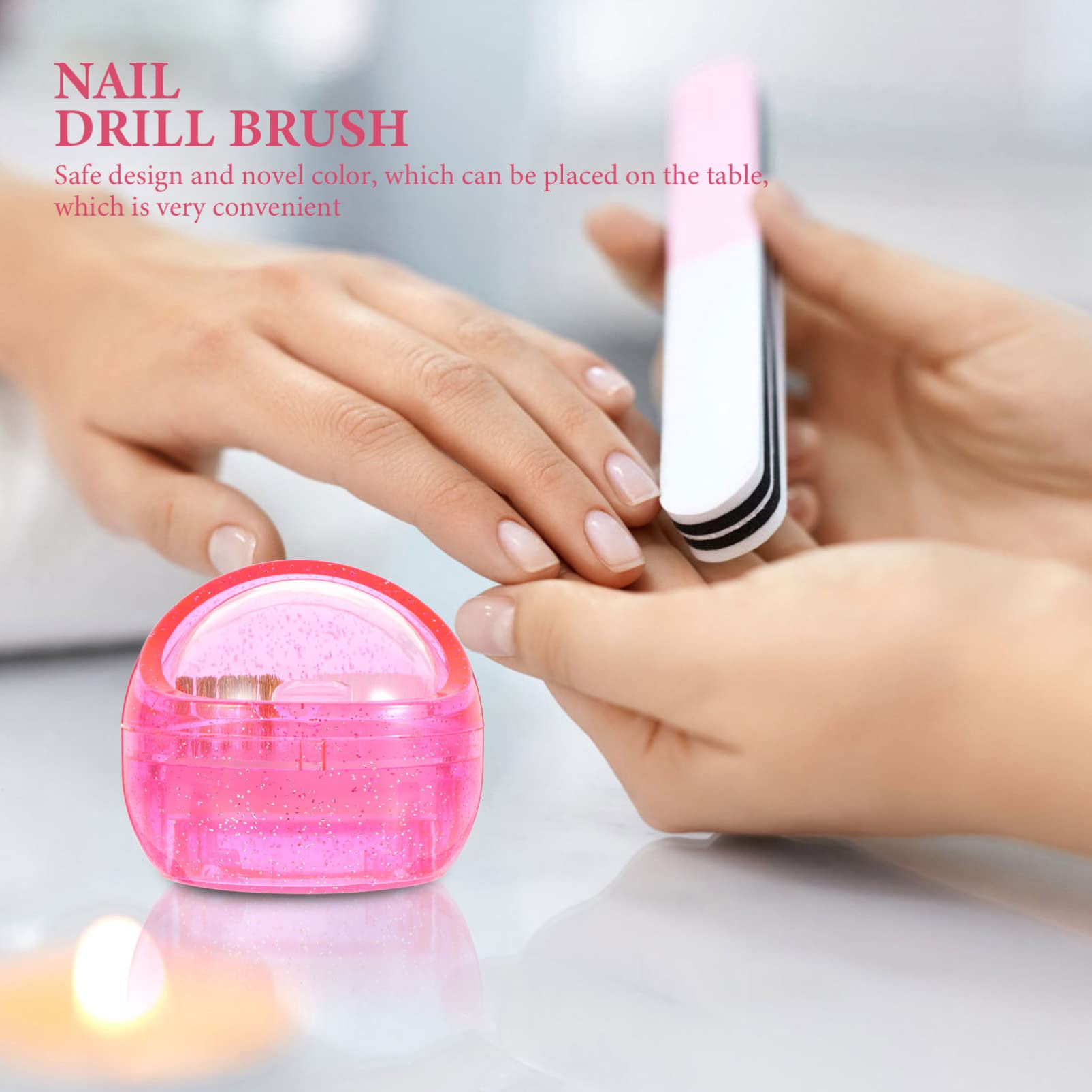 Professional Nail Drill Brush & Dust Cleaner Kit - Nail Grinding, Trimming & Cleaning Tools for Manicure & Nail Art | Perfect for Home & Salon Use