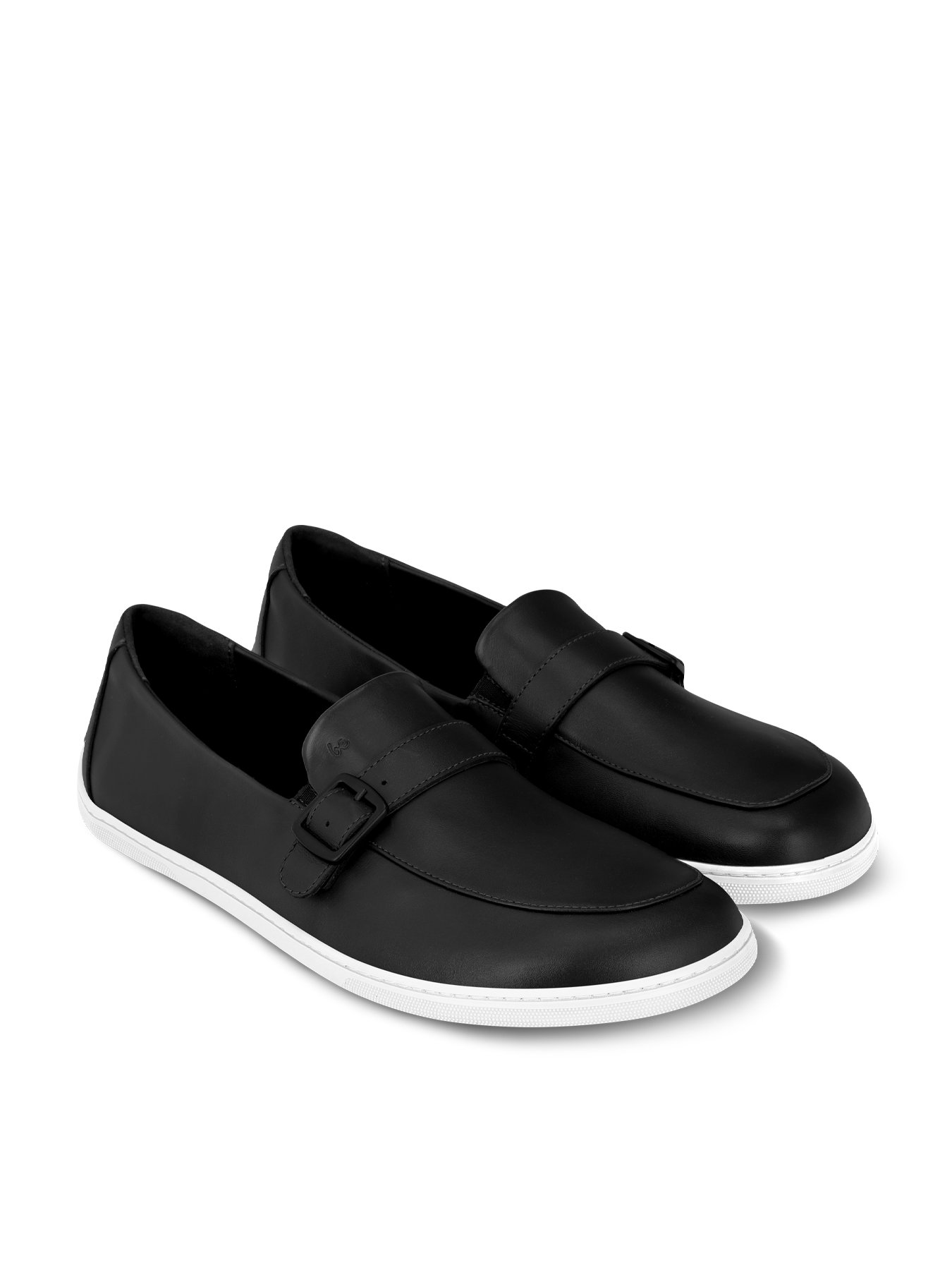Barefoot Moccasins for Men - Be Lenka Amadeus Black & White Minimalist Shoes | Comfortable Indoor & Outdoor Walking, Yoga, and Casual Wear