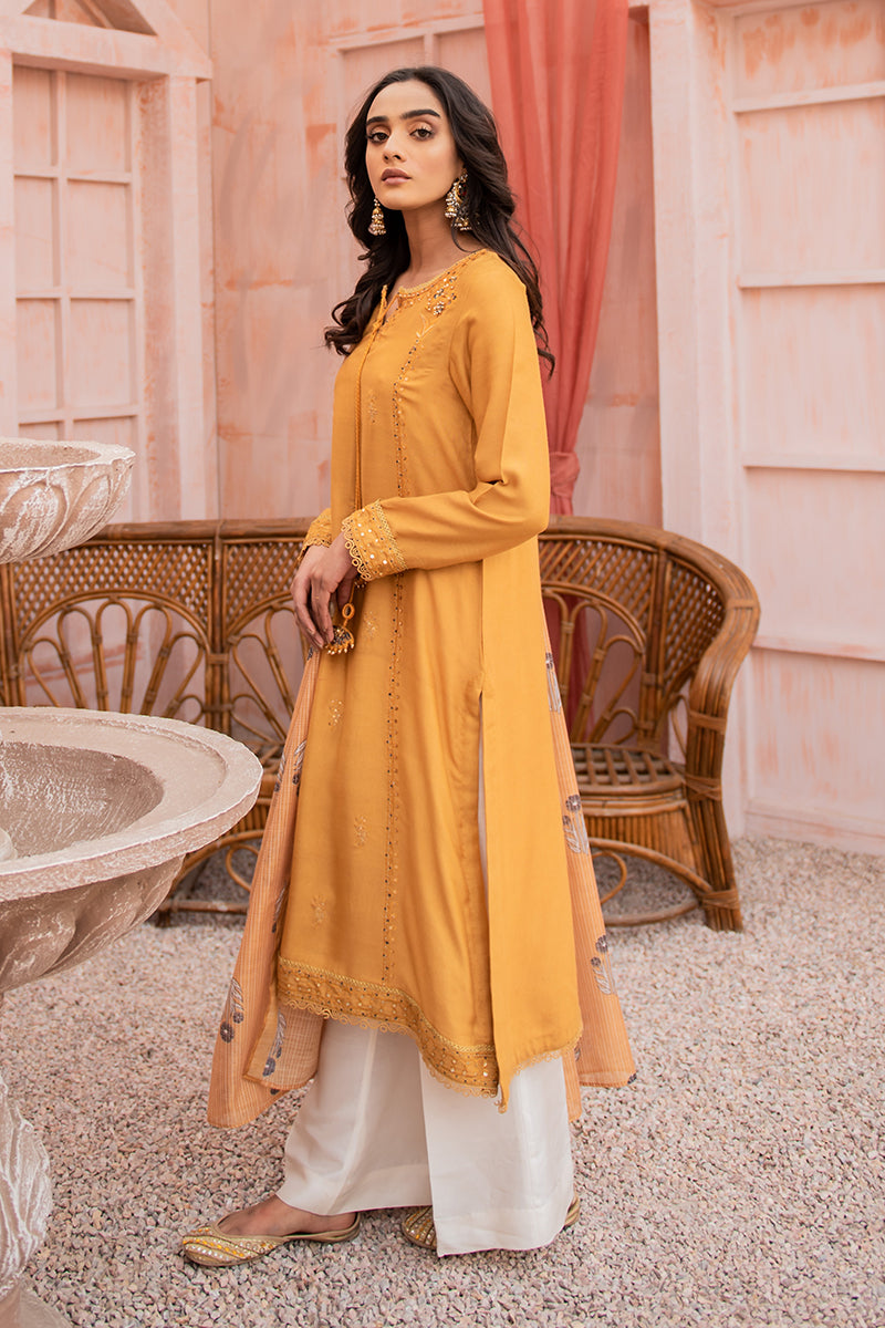 IRSIA 2PC Women's Ethnic Outfit Set (Shirt & Dupatta) - Traditional Indian Kurti & Scarf for Festivals, Weddings & Special Occasions