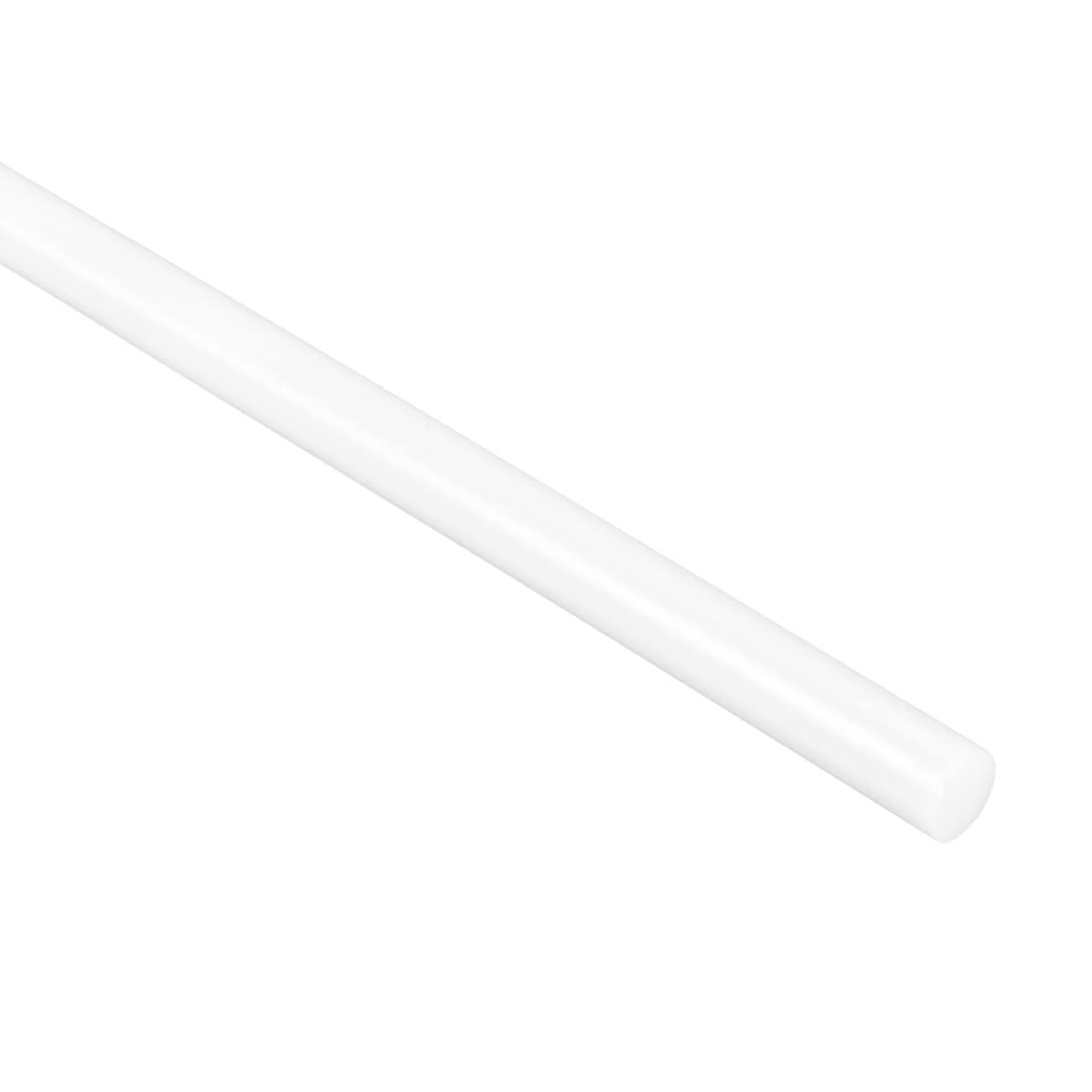 50PCS White ABS Styrene Plastic Round Rods 0.8mm x 250mm for DIY Projects - Dollhouse Accessories, Miniature Models, Sand Table Scenes, Architectural Crafts & Hobby Building
