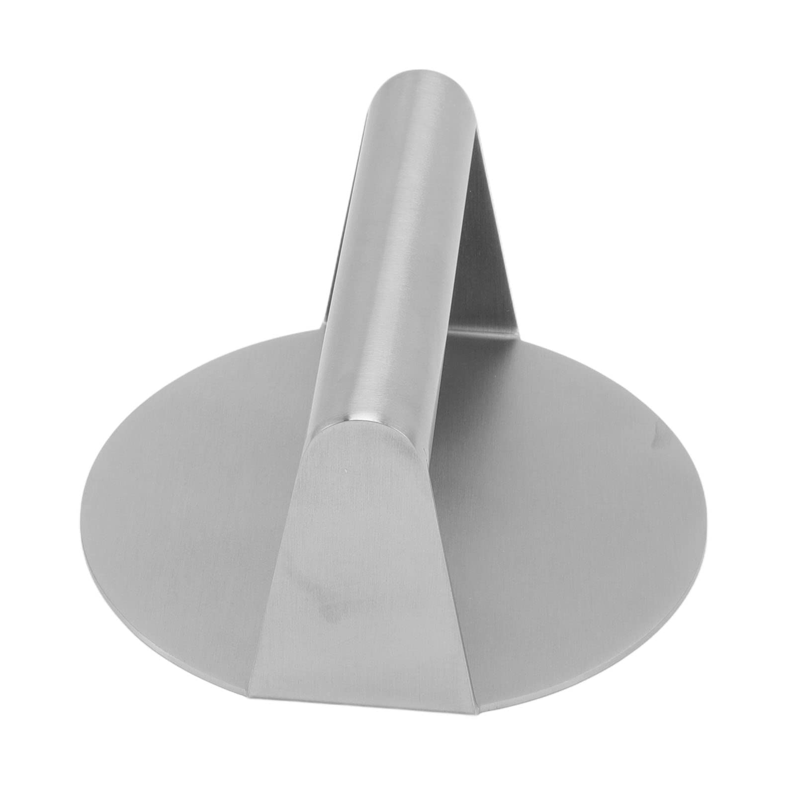 304 Stainless Steel Burger Press - Round Patty Smasher for Professional Griddle & Grill Cooking | Heavy Duty Griddle Accessories Kit | Perfect for Flat Top Grills, BBQ, and Home Kitchen Use