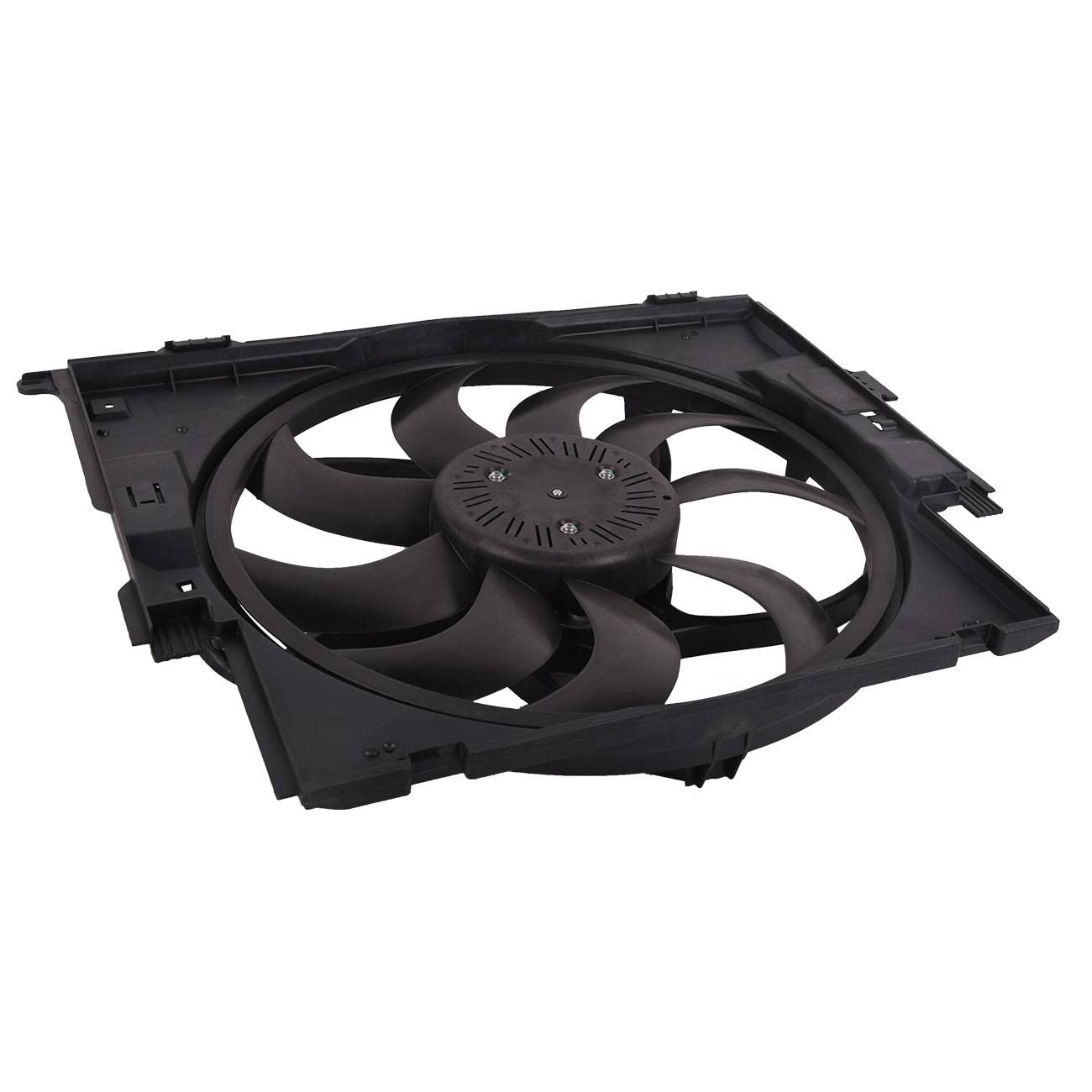 Topaz 17428641964 Radiator Cooling Fan Assembly - Compatible with BMW 328i 335i 435i M235i (2012-2016) - Perfect for Engine Cooling & Overheating Prevention