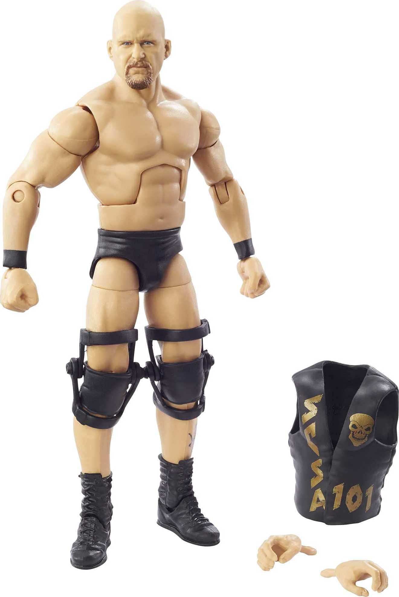 WWE Stone Cold Steve Austin Royal Rumble Elite Action Figure - 6-Inch Posable Collectible with Authentic Gear & Accessories | Perfect Gift for WWE Fans Ages 8+ | Great for Display, Play & Wrestling Fan Collections