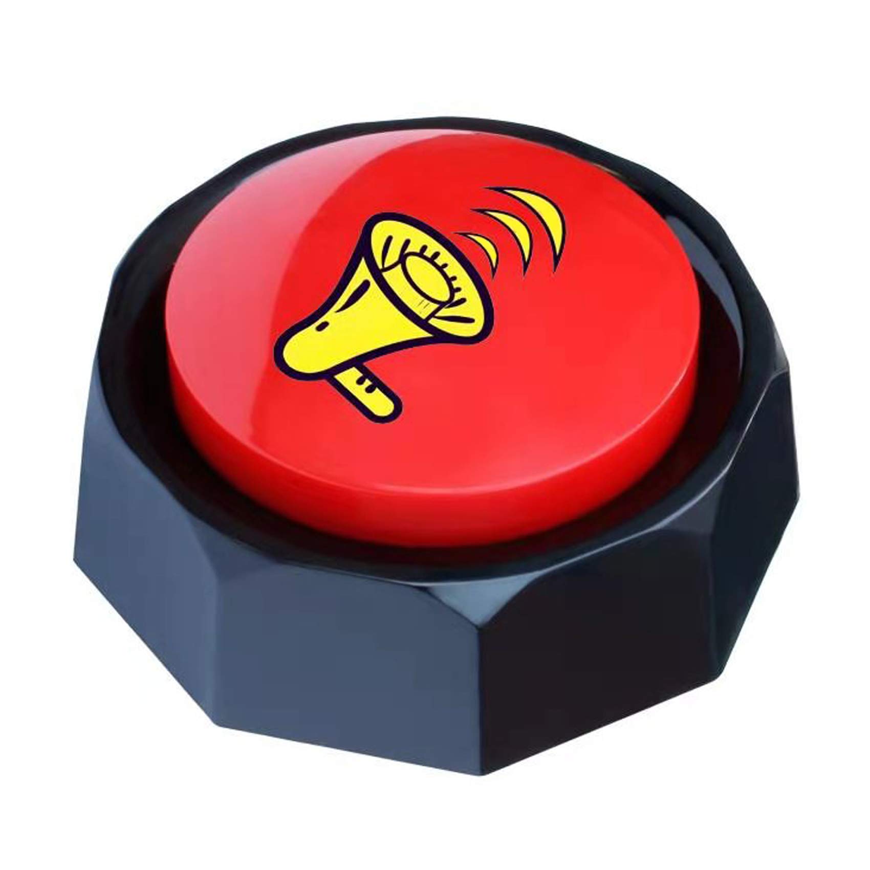 Funny Talking Button with Rap Airhorn Sound - Hip Hop Sound Effect Button for Gags & Prank Gifts - Portable Noise Maker for Parties, DJ Events & Comedy Shows