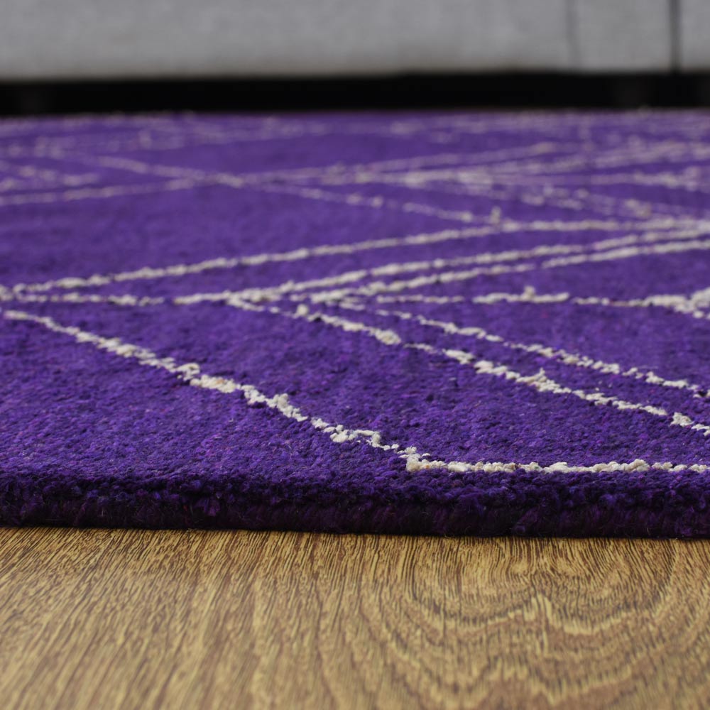 Handmade Prism Hand Knotted Rug - Premium Quality Wool Area Rug for Living Room, Bedroom & Dining Room Decor
