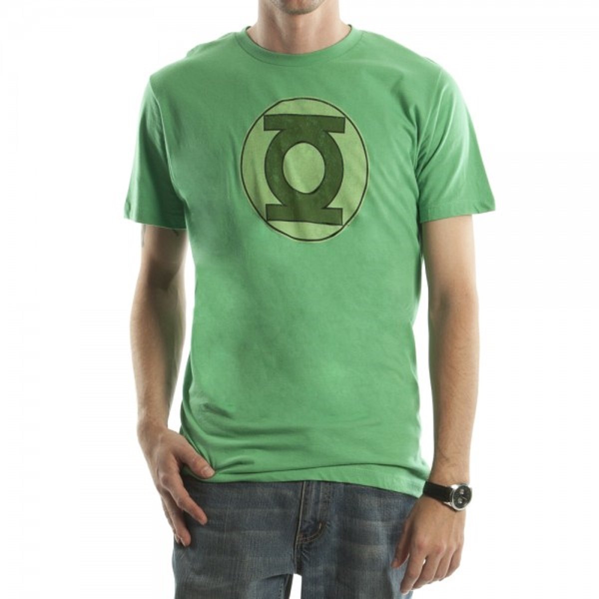 Green Lantern Logo Men's T-Shirt - Superhero Graphic Tee for Comic Fans & Casual Wear | Perfect for Cosplay, Conventions & Everyday Style