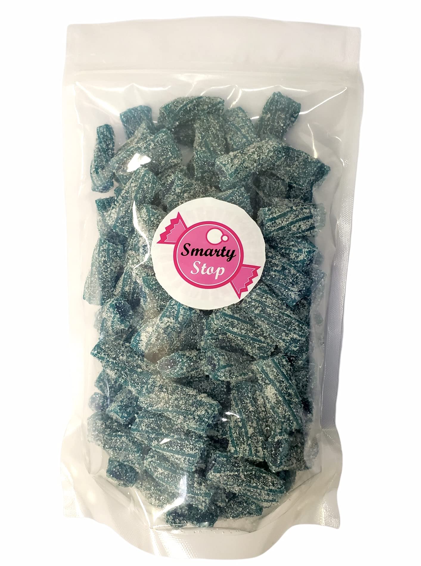 Smarty Stop Sour Licorice Twist Bite Gummy Candy - Blue Raspberry Flavor | 2lb Pack of Pectin-Filled Sour Gummy Twists | Perfect for Parties, Movie Nights & Sweet Cravings