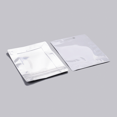 Premium White Plastic Large Snack Bags - Double Seal, Rip Lock & Heat Sealable (9.5