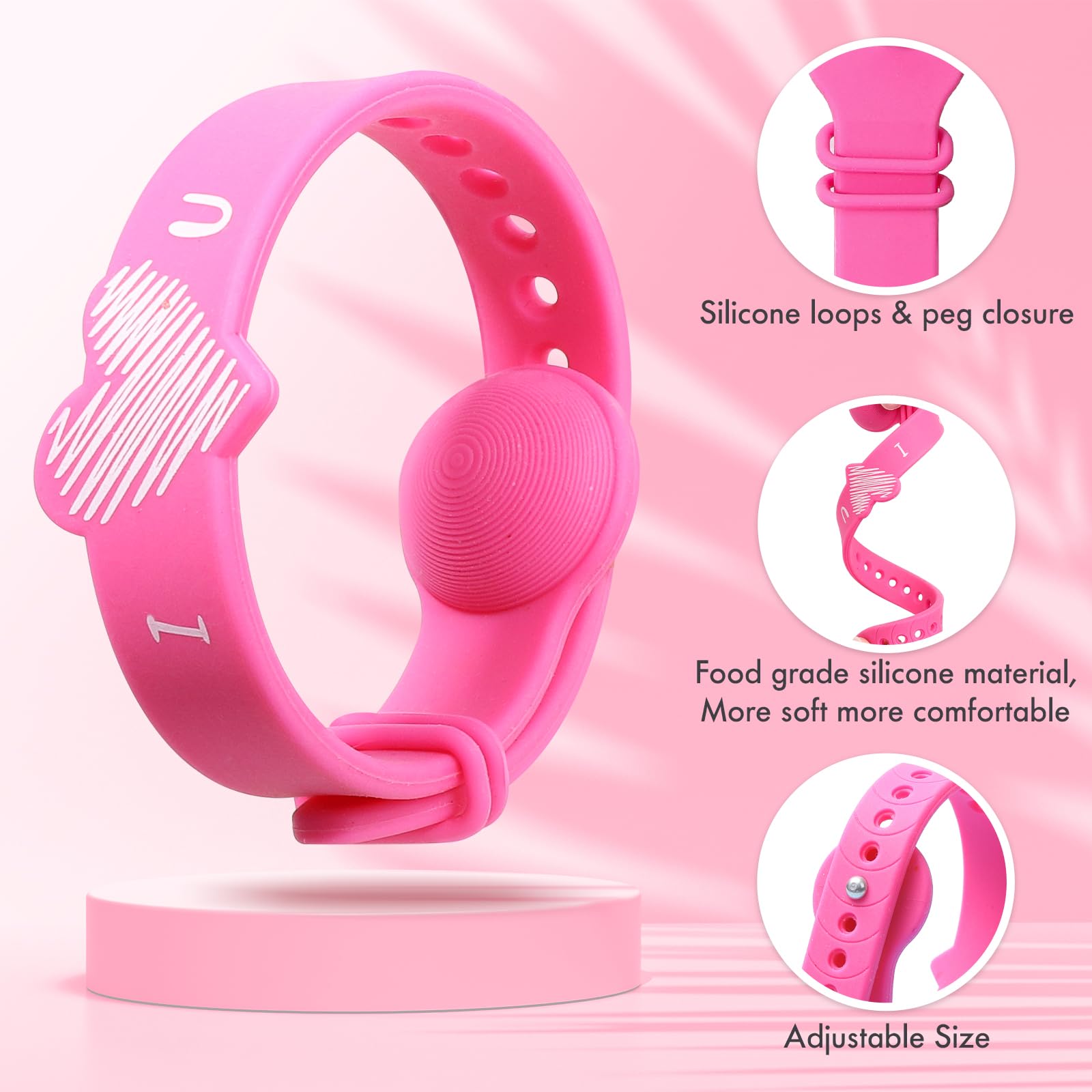 MEIYYJ Acupressure Wristbands for Nausea Relief – Adjustable Motion Sickness Bands for Pregnant Women & Adults – Sea, Car & Air Travel – Morning Sickness & Vertigo Solution
