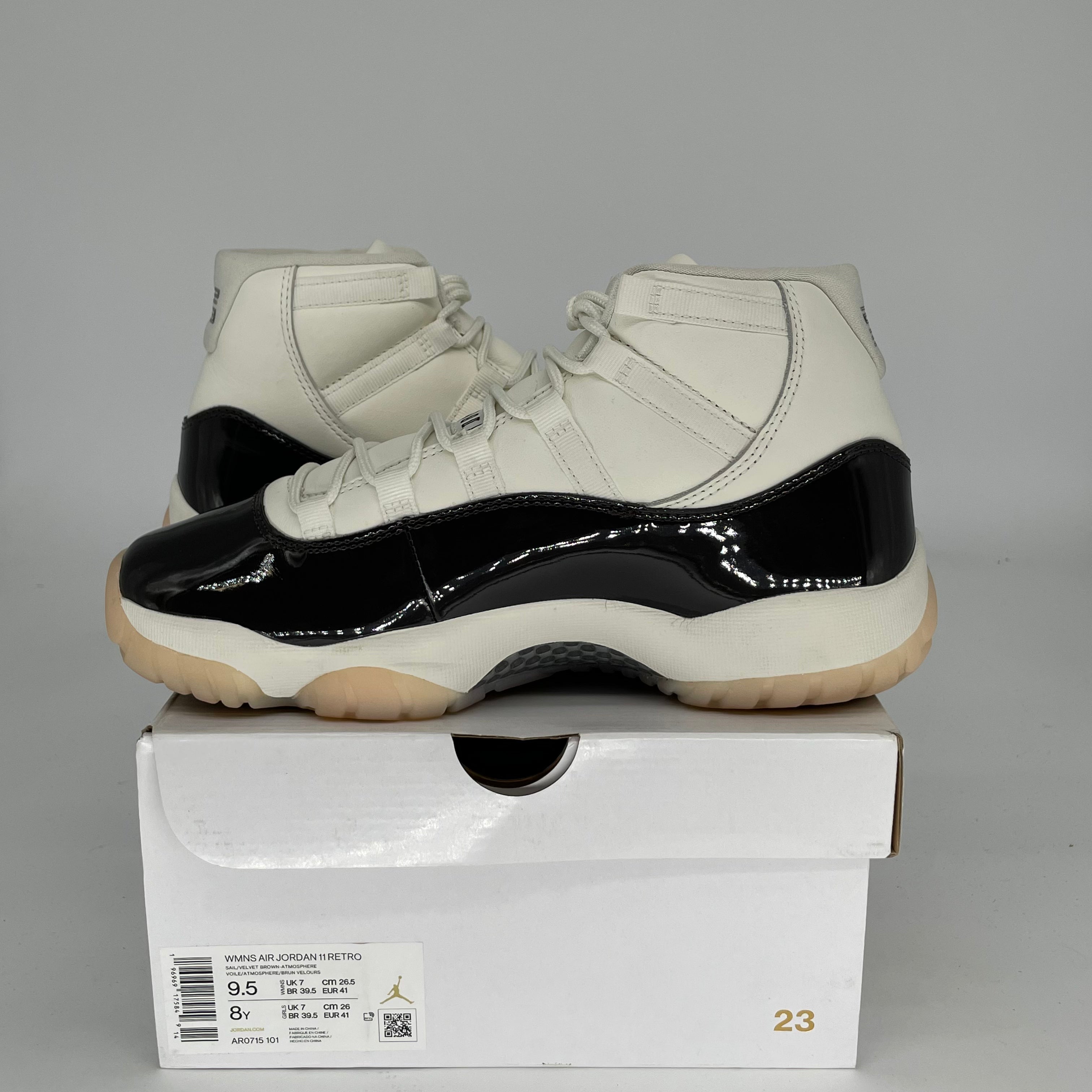 AIR JORDAN 11 NEAPOLITAN Retro Sneakers - Women's Size 8/9.5W (AR0715-101) - Perfect for Basketball, Casual Wear & Street Fashion