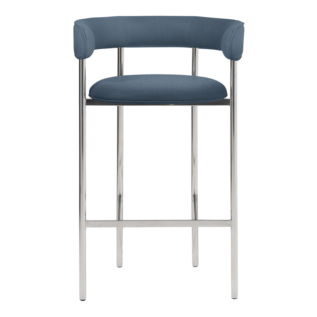 Modern Wooden Counter Stool with Arms - Adjustable Height Bar Stool for Kitchen Island, Breakfast Nook & Home Bar - Comfortable Dining & Seating Solution