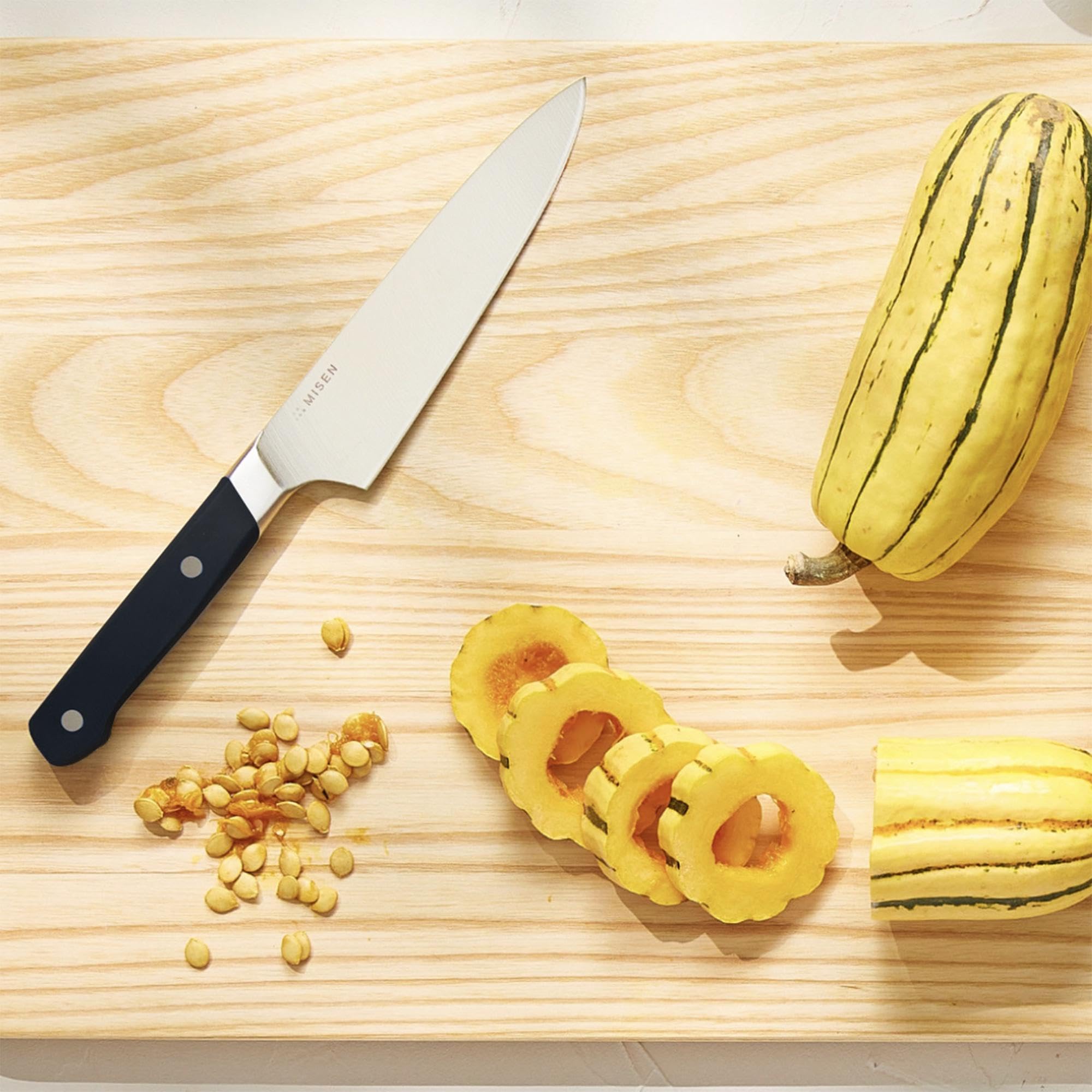 Misen Ultimate 6.8 Inch Chef's Knife - Professional Japanese High Carbon Stainless Steel Kitchen Knife - German & Japanese Hybrid Blade - Perfect for Slicing, Dicing & Chopping - Ideal for Home Cooks & Professional Chefs - Black