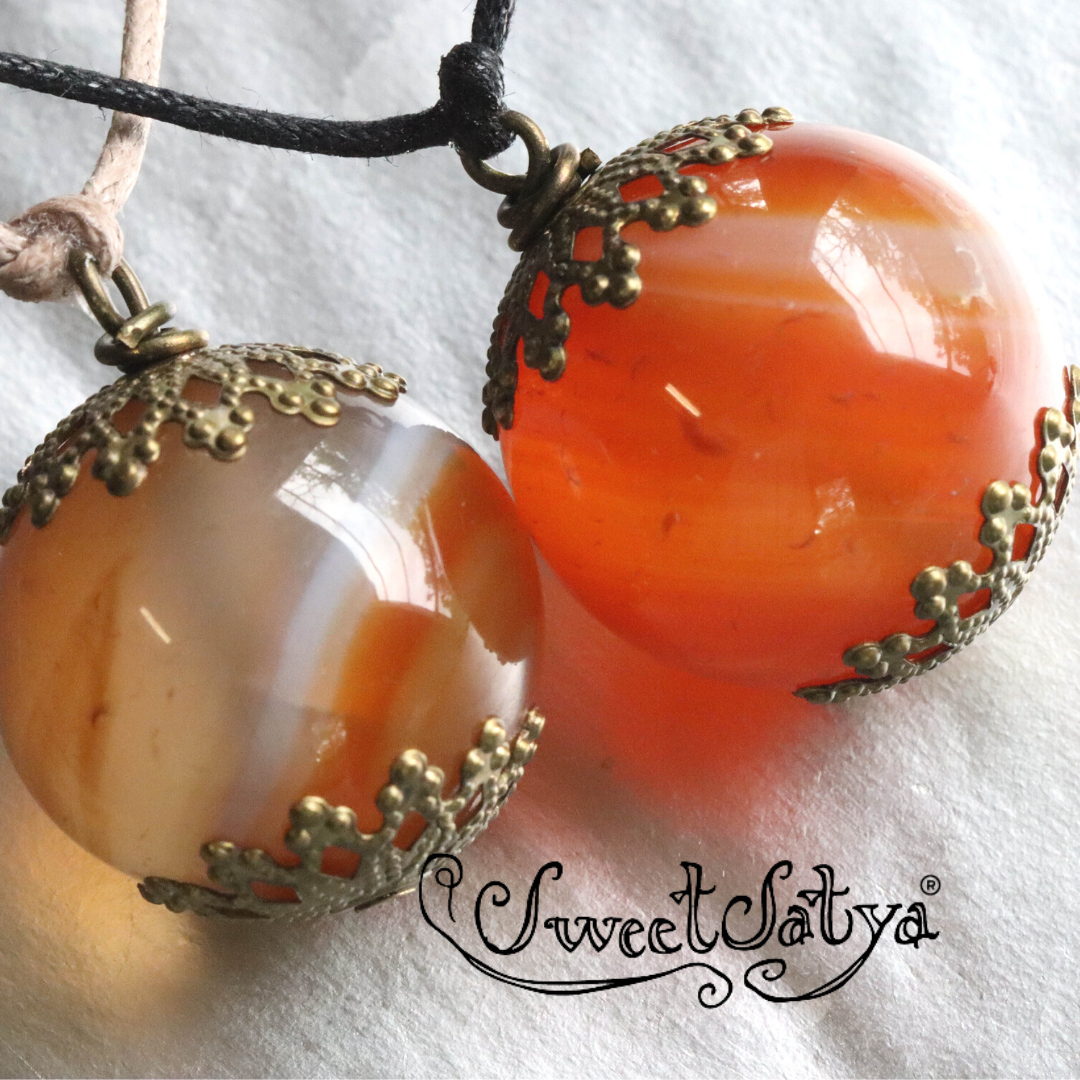 SweetSatya®️ Genuine Carnelian Gemstone Jewelry – Handmade Necklace, Bracelet & Earrings Set for Women – Perfect for Meditation, Healing & Spiritual Energy (Ideal for Yoga, Reiki & Chakra Balancing)