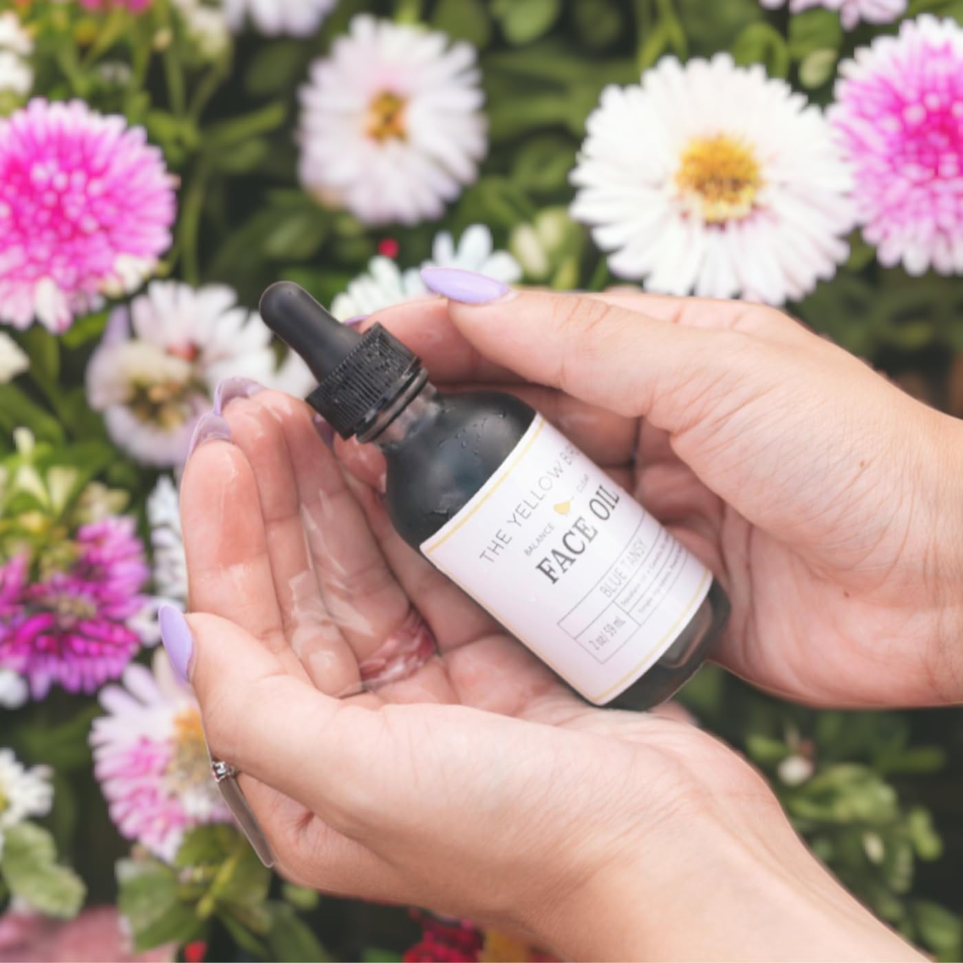 The Yellow Bird Balancing Blue Tansy Face Oil – Natural Glowing Skin Serum with Collagen Support | Vegan Facial Moisturizer for Wrinkle & Pore Reduction | Perfect for Daily Skincare Routine & Nighttime Hydration
