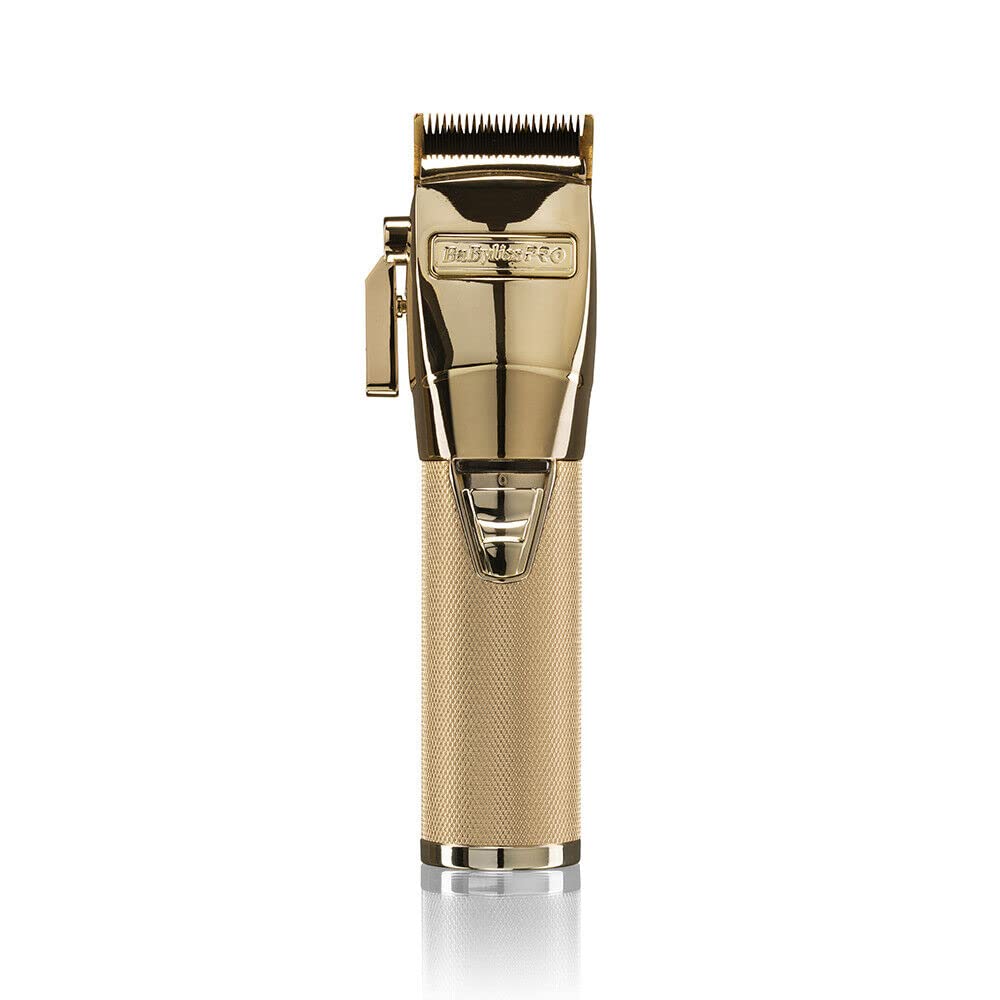 Babyliss Pro Gold Super Motor Cordless Hair Clipper for Men & Women - Professional Cordless Hair Trimmer for Home & Salon Use, Beard & Mustache Grooming, Fade & Haircut Styling
