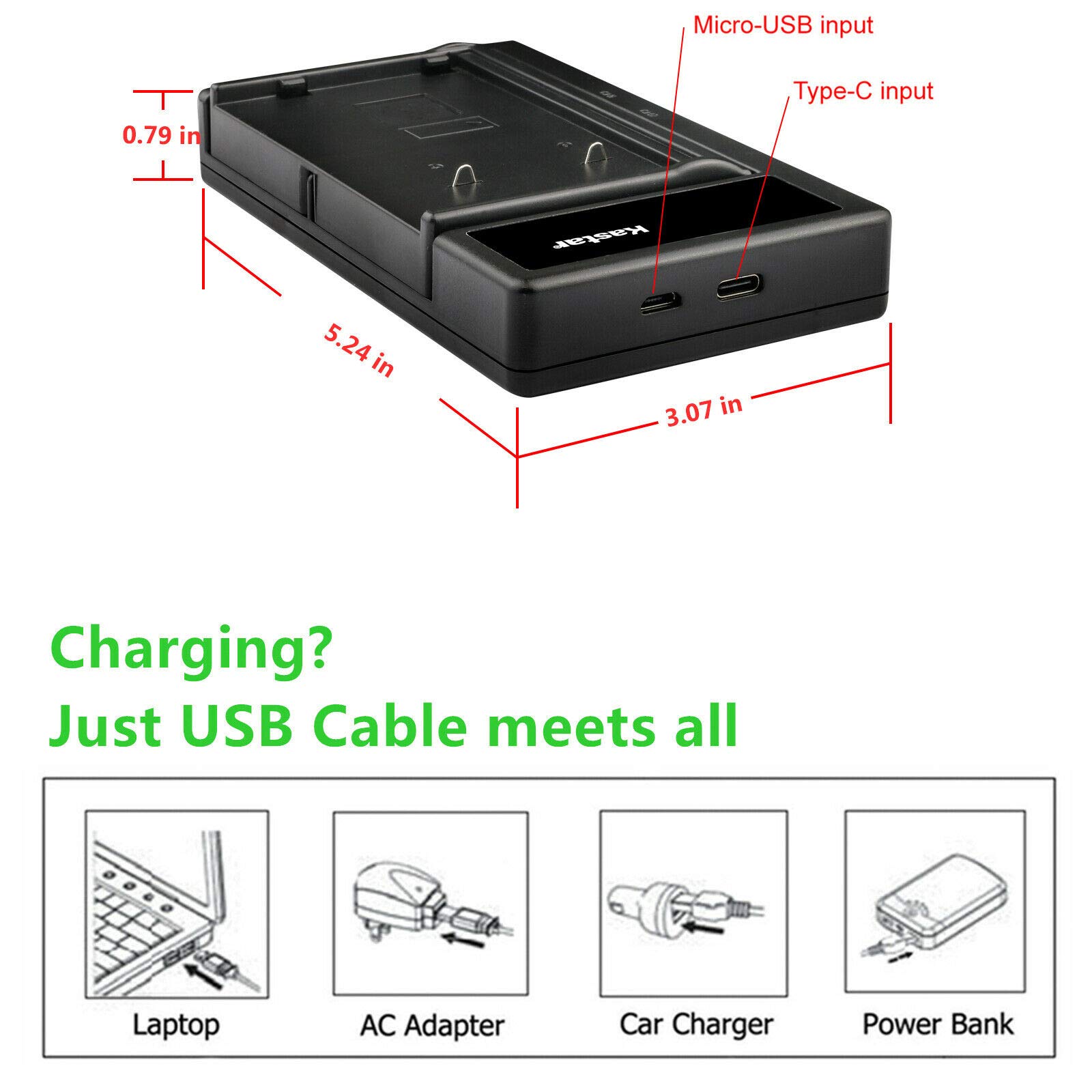 Kastar Smart USB Battery Charger for RCA AUTOSHOT Cameras - Compatible with CC-1000, CC-1650, CC-174, CC-176, CC-178, CC-180, CC-187, CC-188, CC-190, CC-6251, PSC15, PSC-15, PSC15C, PSC-15C, PSC2, PSC-2, PSC20, PSC-20 - Perfect for Travel, Home & Professional Photography Use