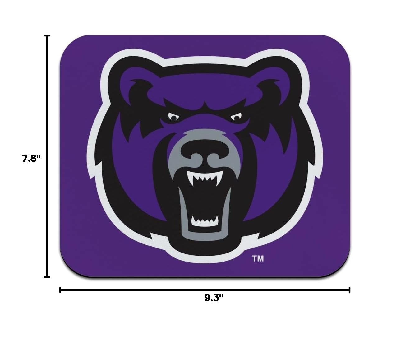 University of Central Arkansas Logo Low Profile Thin Mouse Pad - Non-Slip Rubber Base, Smooth Surface for Gaming & Office Use - Perfect for Students & Fans