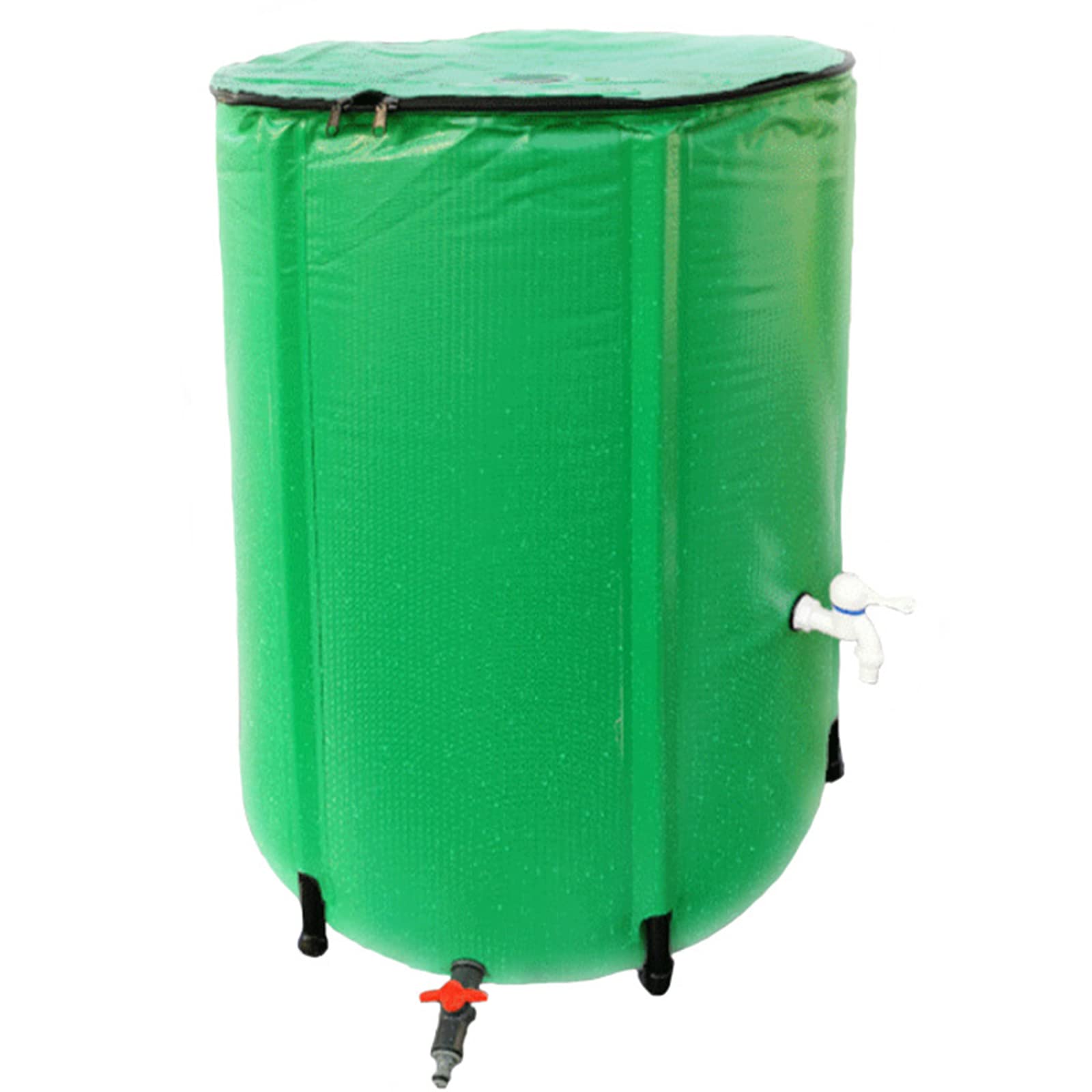 100 Gallon Foldable Rain Water Storage Tank - 380L Outdoor Water Collector for Rainwater Harvesting, Gardening & Emergency Use - Green Collapsible Container