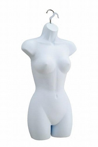 White Adjustable Dress Form for Women - Perfect for Tailoring, Sewing, and Fashion Design at Home or Studio