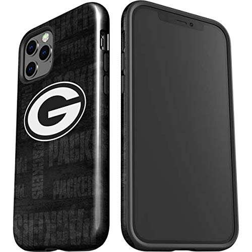 Officially Licensed NFL Green Bay Packers Black & White Impact Phone Case for iPhone 12 Pro - Durable Protection with Stylish Team Design - Perfect for Game Day & Everyday Use