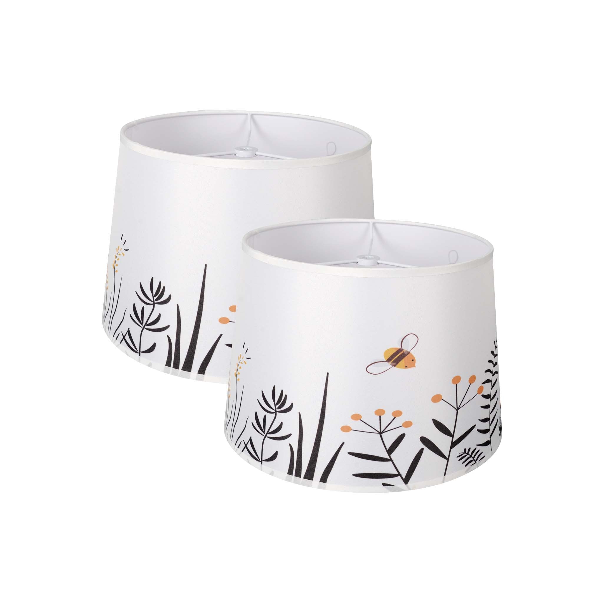 Empire Style Round Lamp Shade 10x12x8 Inches - Set of 2, Limited Edition Home Decor by Carro Collection | Perfect for Bedroom, Living Room & Dining Room Lighting