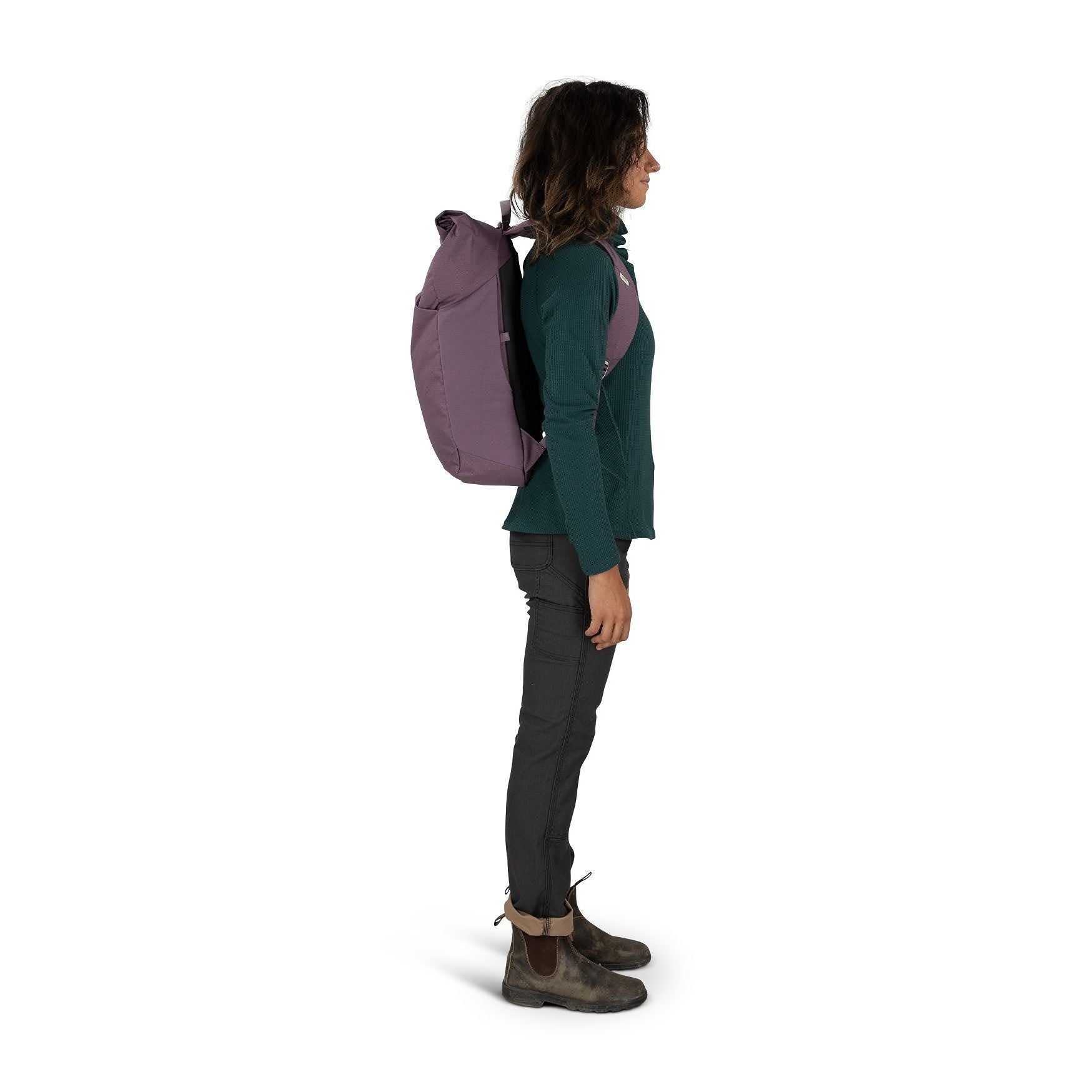 Osprey Arcane Roll Top Backpack - Medium Grey Heather | Waterproof Travel Backpack for Hiking, Commuting & Outdoor Adventures